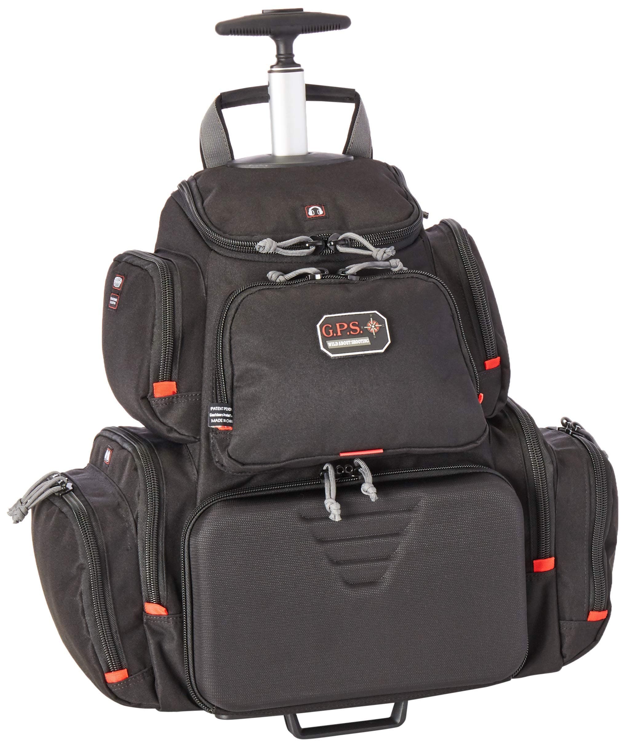 G5 Outdoors G.P.S. GPS-1711ROBP Rolling Handgunner Backpack, Black, Small