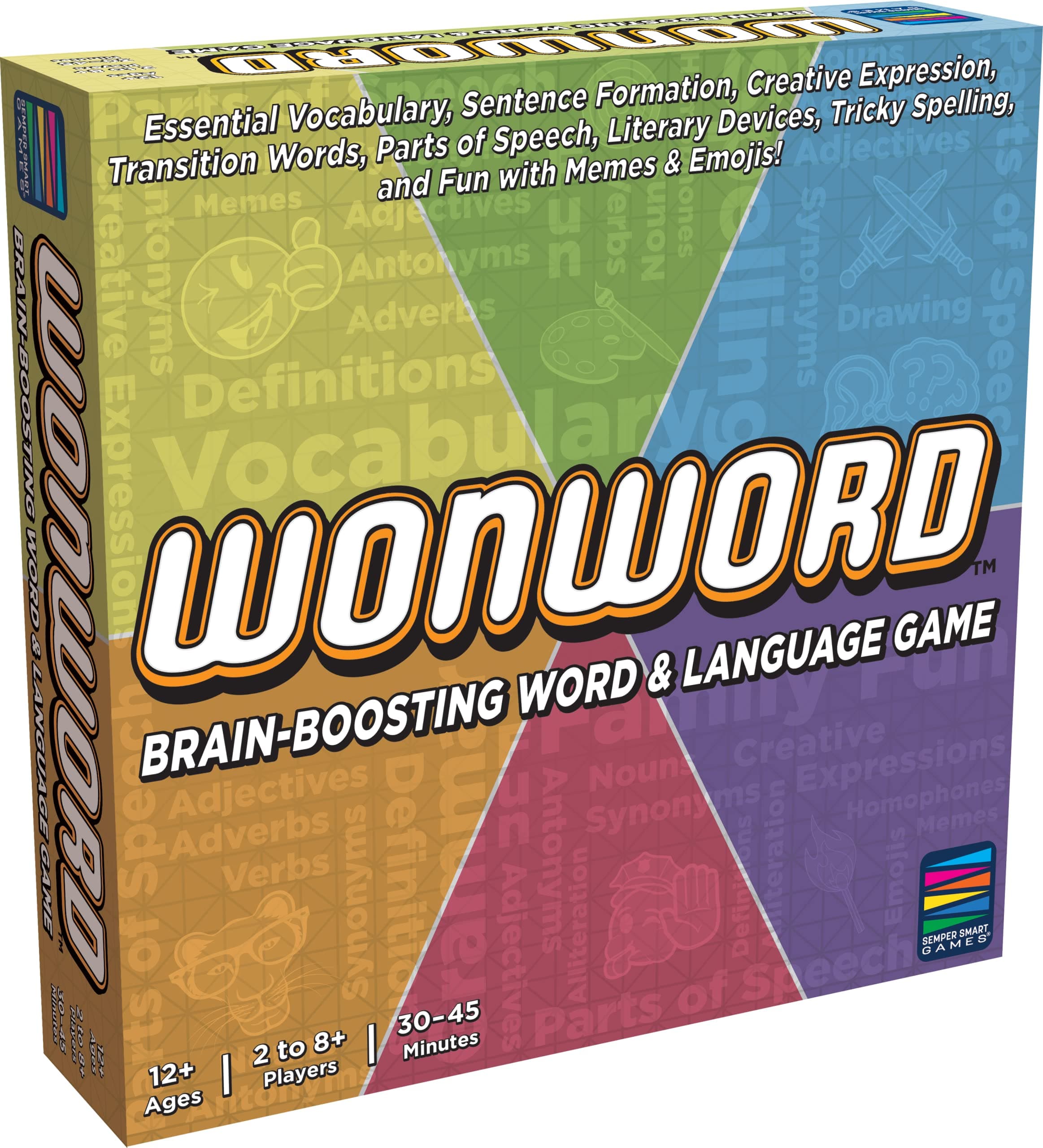 Wonword Brain-Boosting Word Game. Essential Vocabulary, Critical Language and Creative Expression Made Fun for 12 and Up!