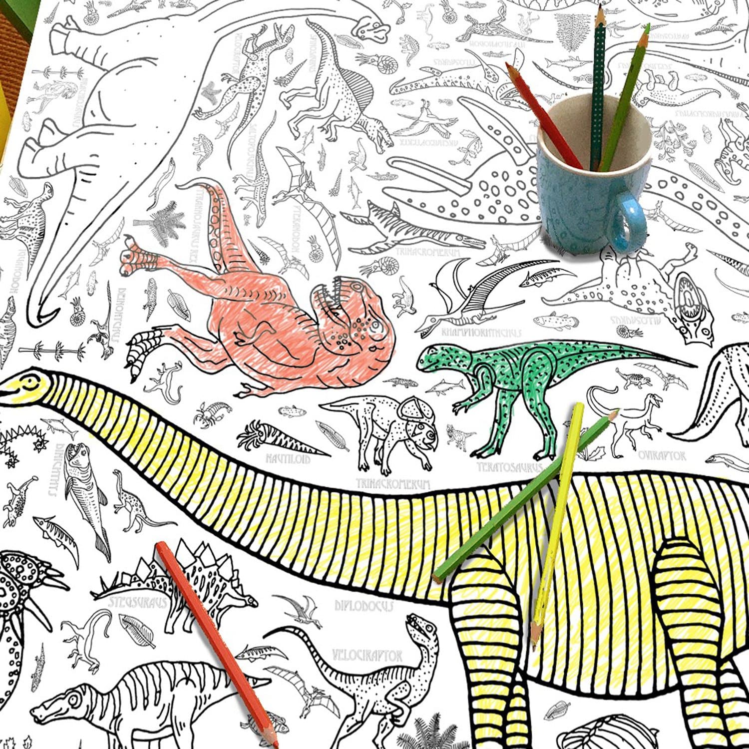 Eggnogg Colour-in Poster - Dinosaurs