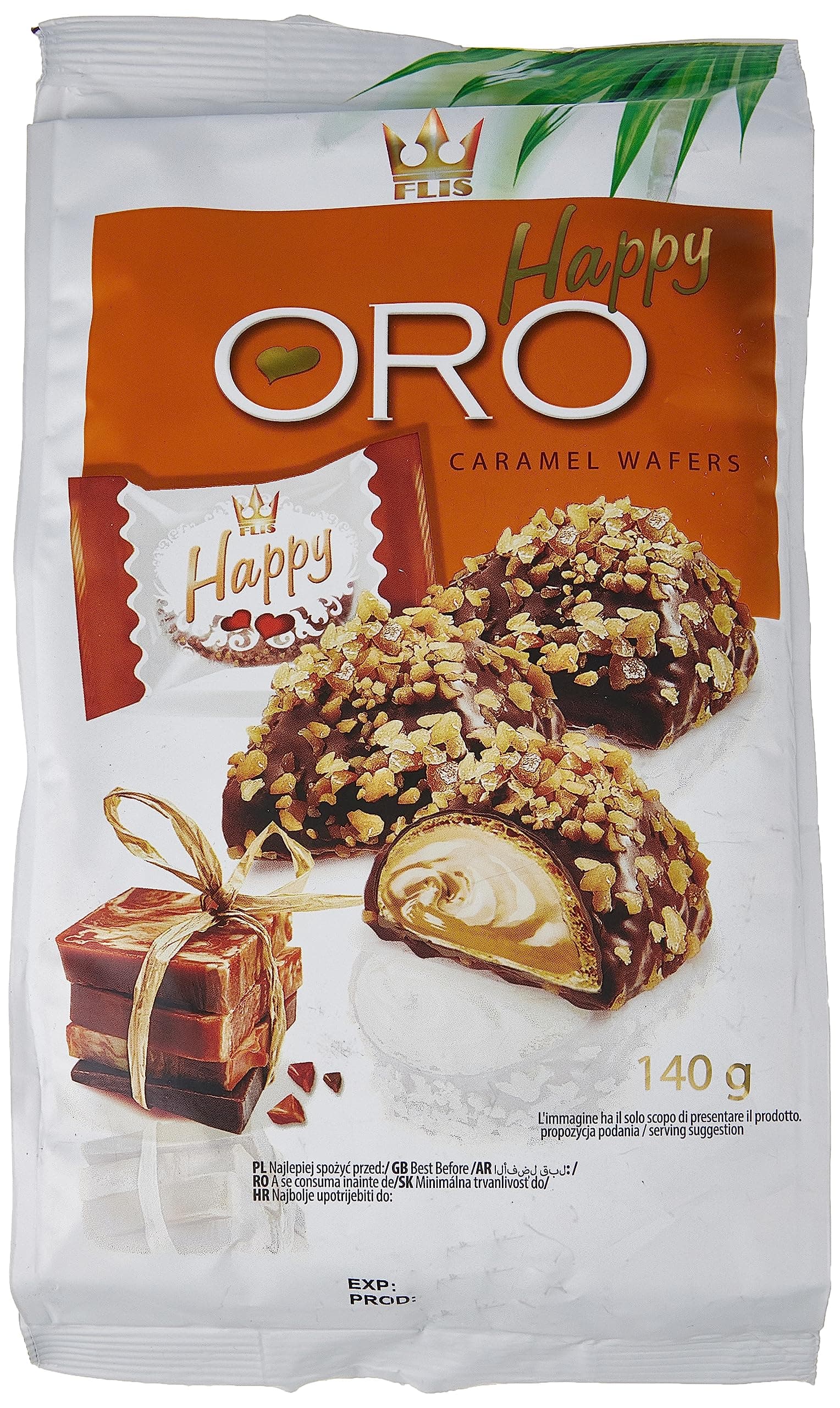 Happy Caramel Wafers 140g