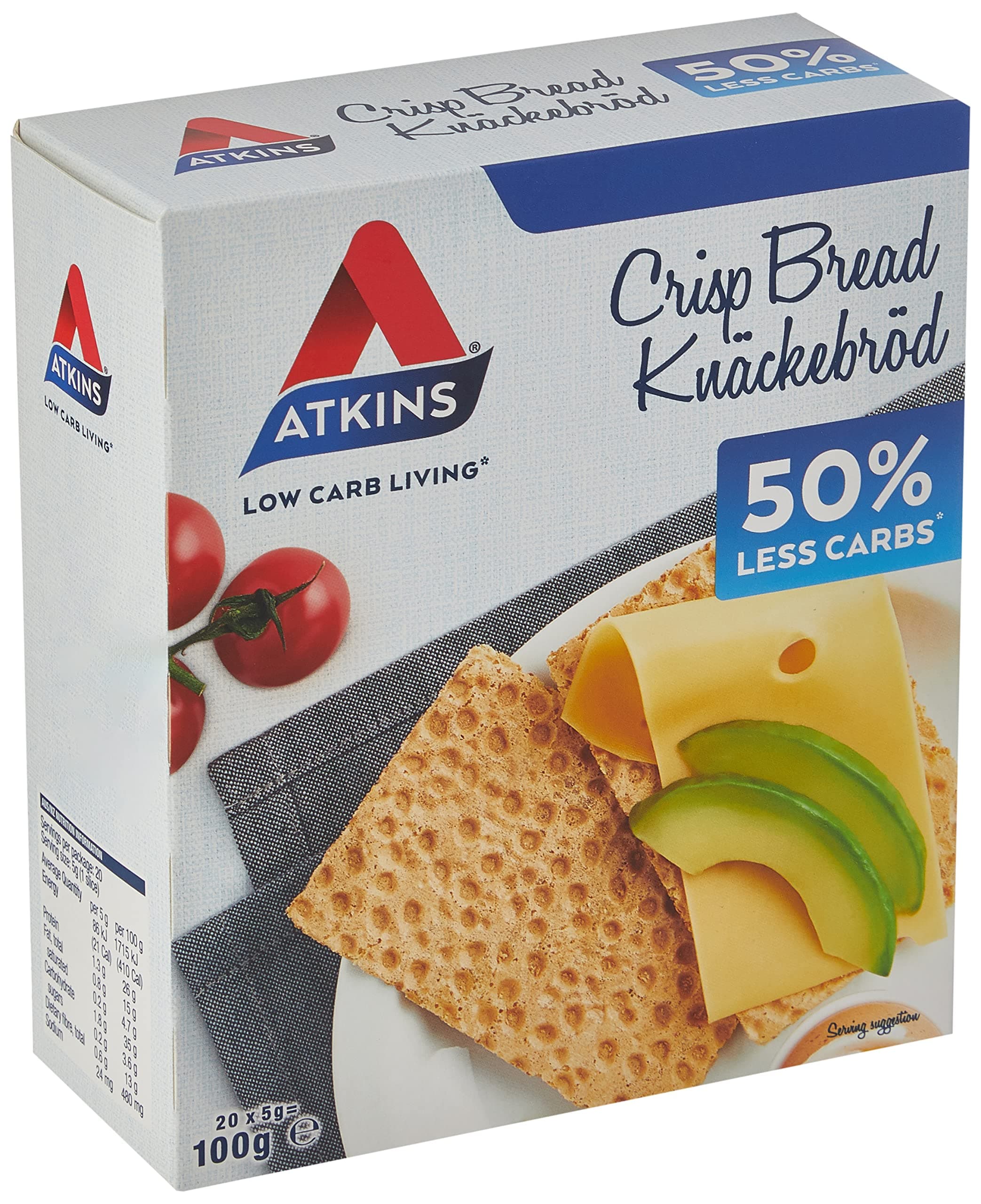 Atkins 100 g Crispbread - by Atkins