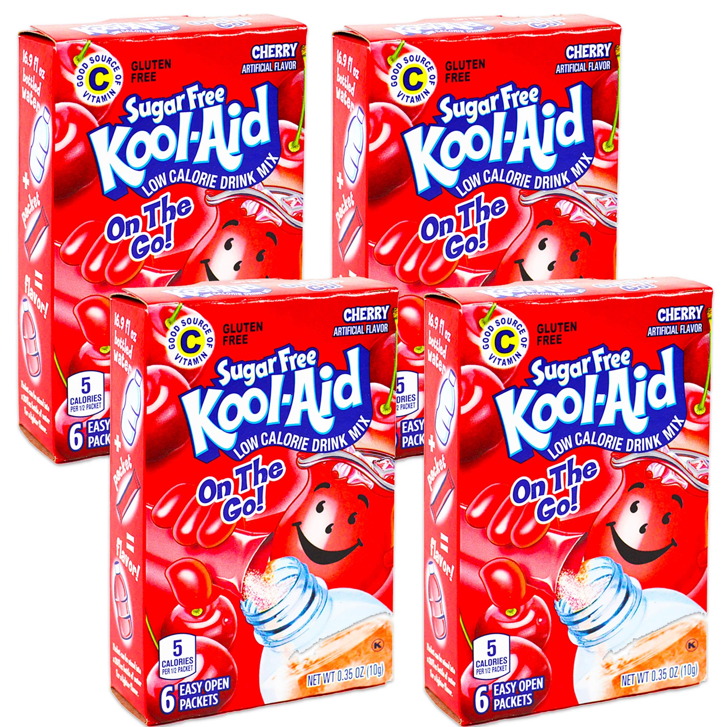 Kool Aid On The Go Sugar Free Cherry Drink Mix Singles