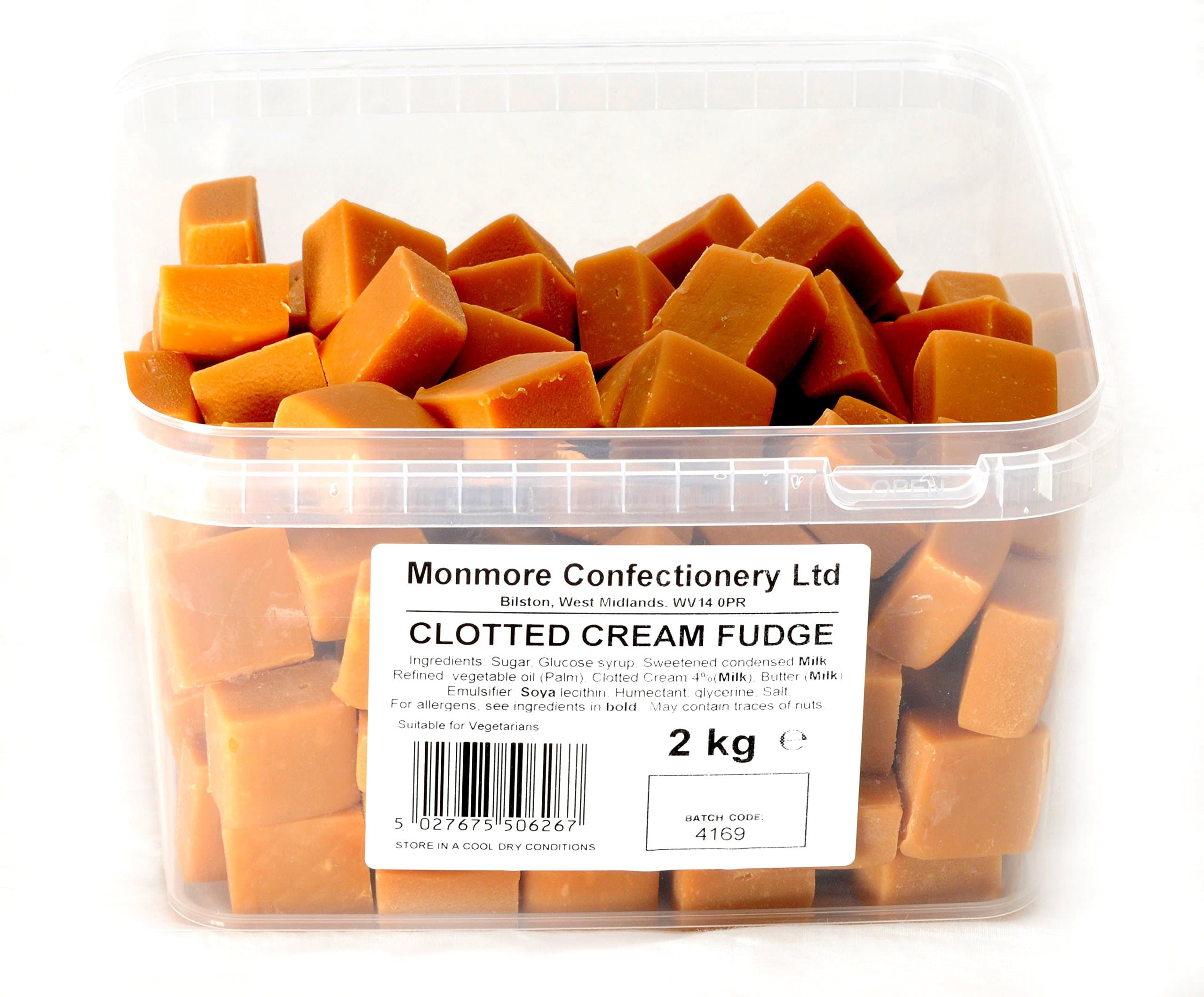 CLOTTED Cream Fudge (MONMORE) 2KG
