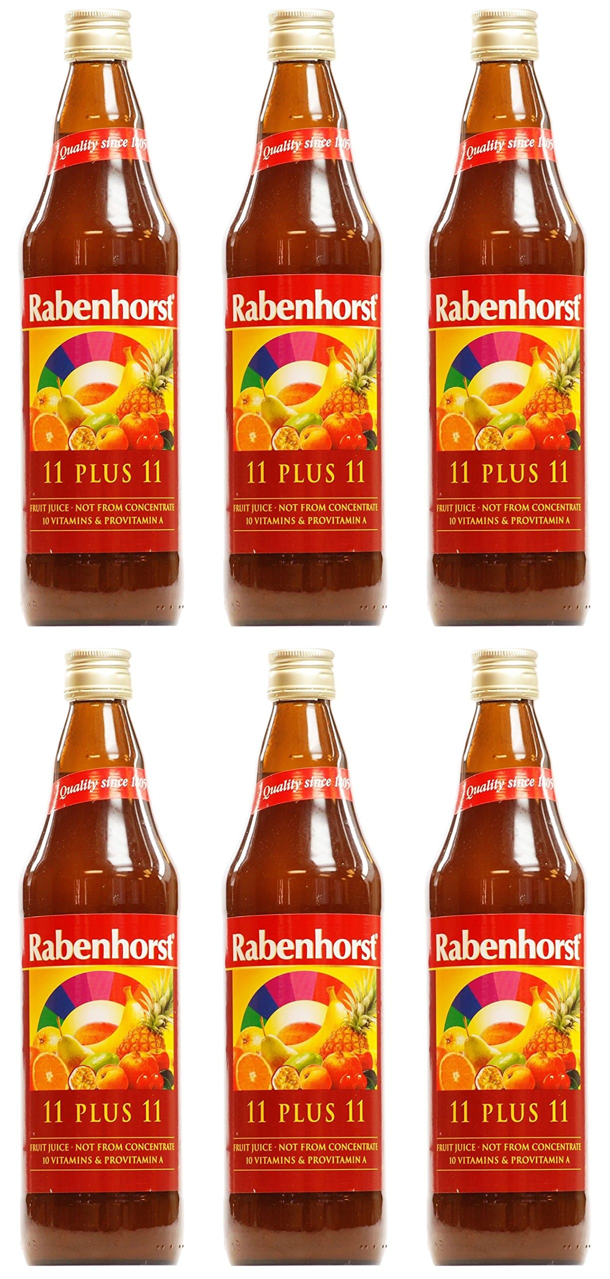 (6 Pack) - Rabenhorst 11+11 Multivitamin Juice | 750ml | 6 Pack - Super Saver - Save Money