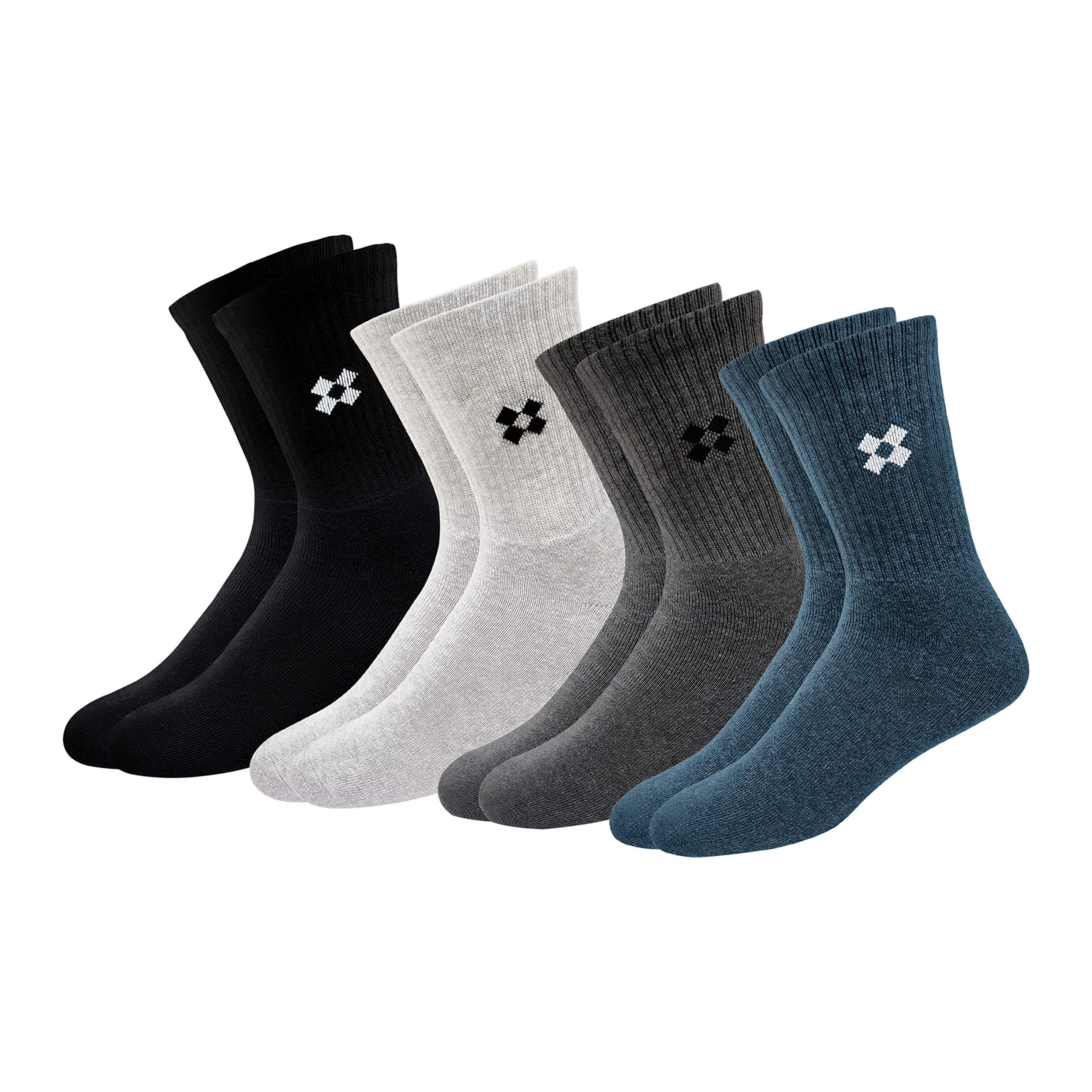 Winter Socks for Men Thick Terry Towel Cushion Socks, Free Size, Pack of 4