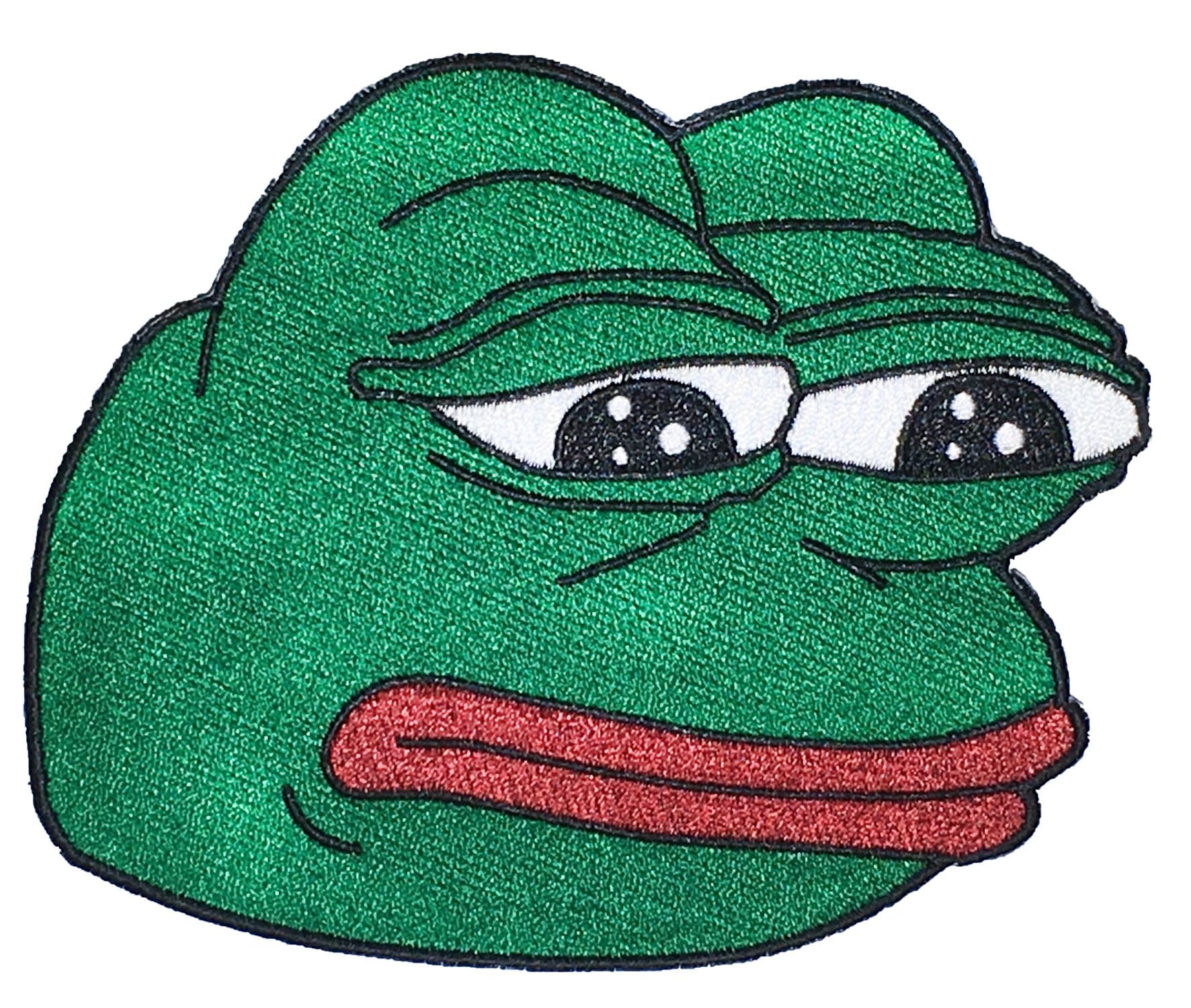Sad Pepe 4chan Sew on Embroidered Patch- 4 x 5 Inch Sew on Patch - Great for Gifts Or to Mark That Special Occasion