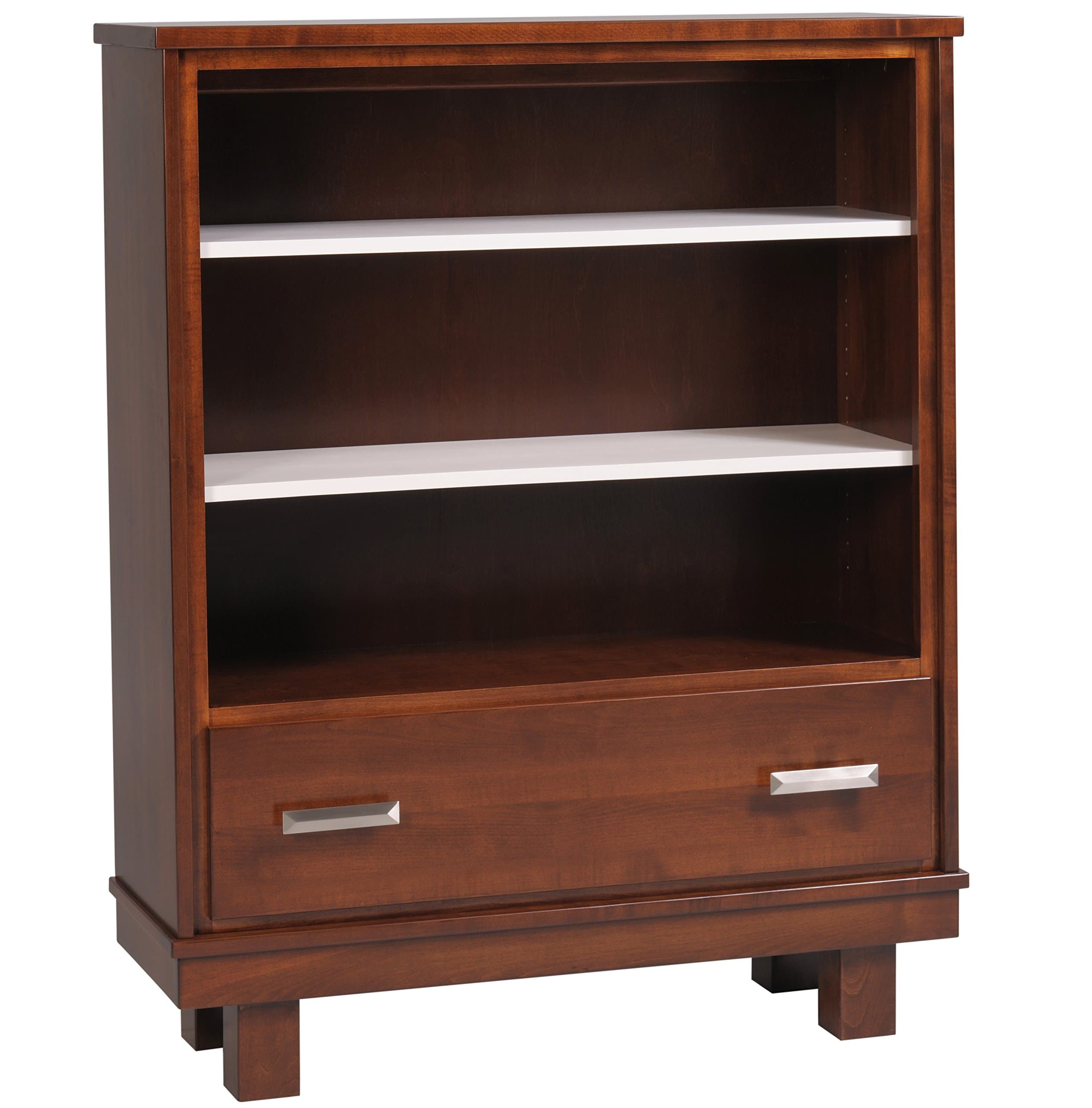 Liscio Bookcase, 14 x 40 x 50-Inch, Cherry