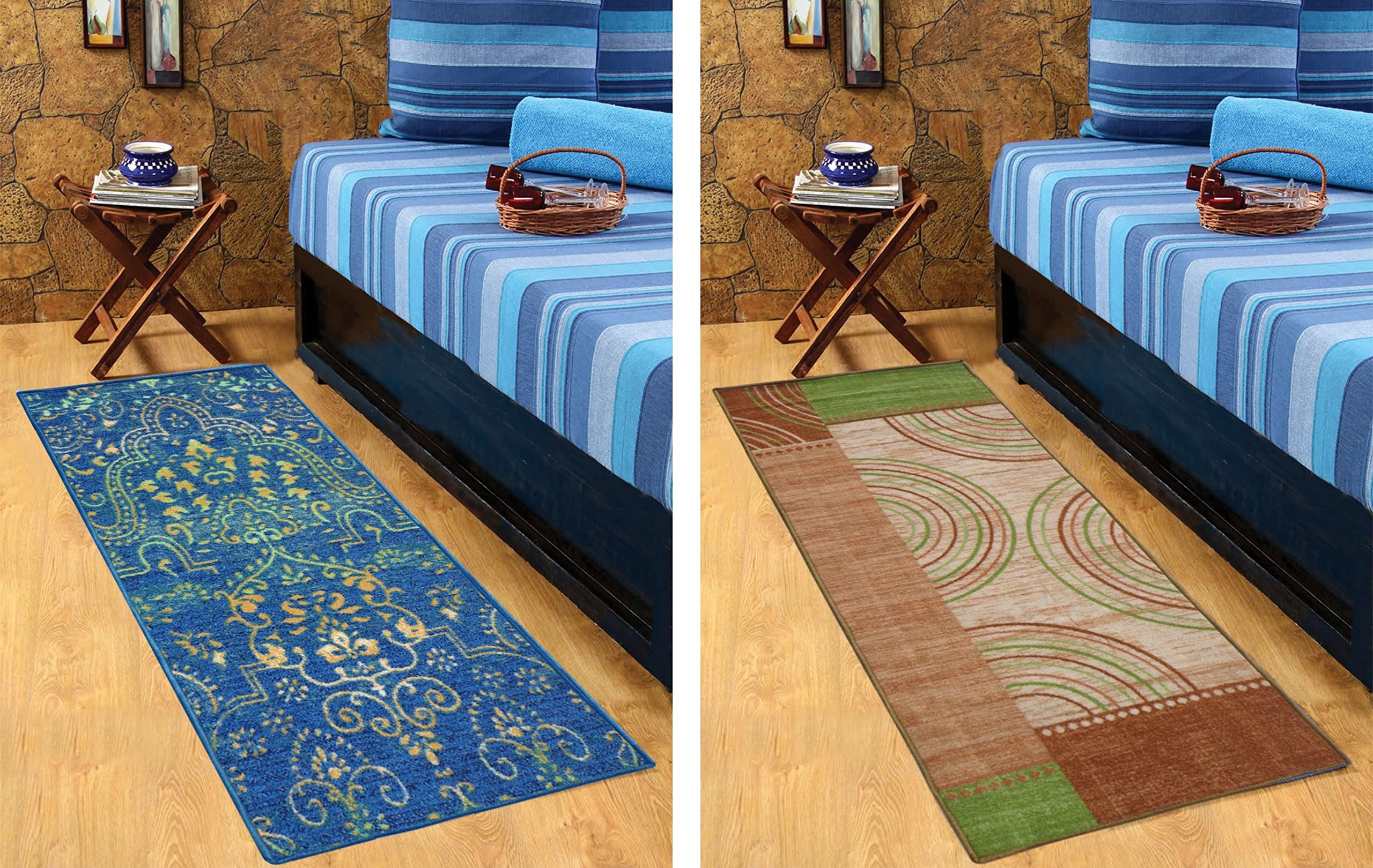 Status ContractStatus Nylon Printed Anti-Skid Taba Runner 22 X 55 Inch Buy 1 Get 1 Free