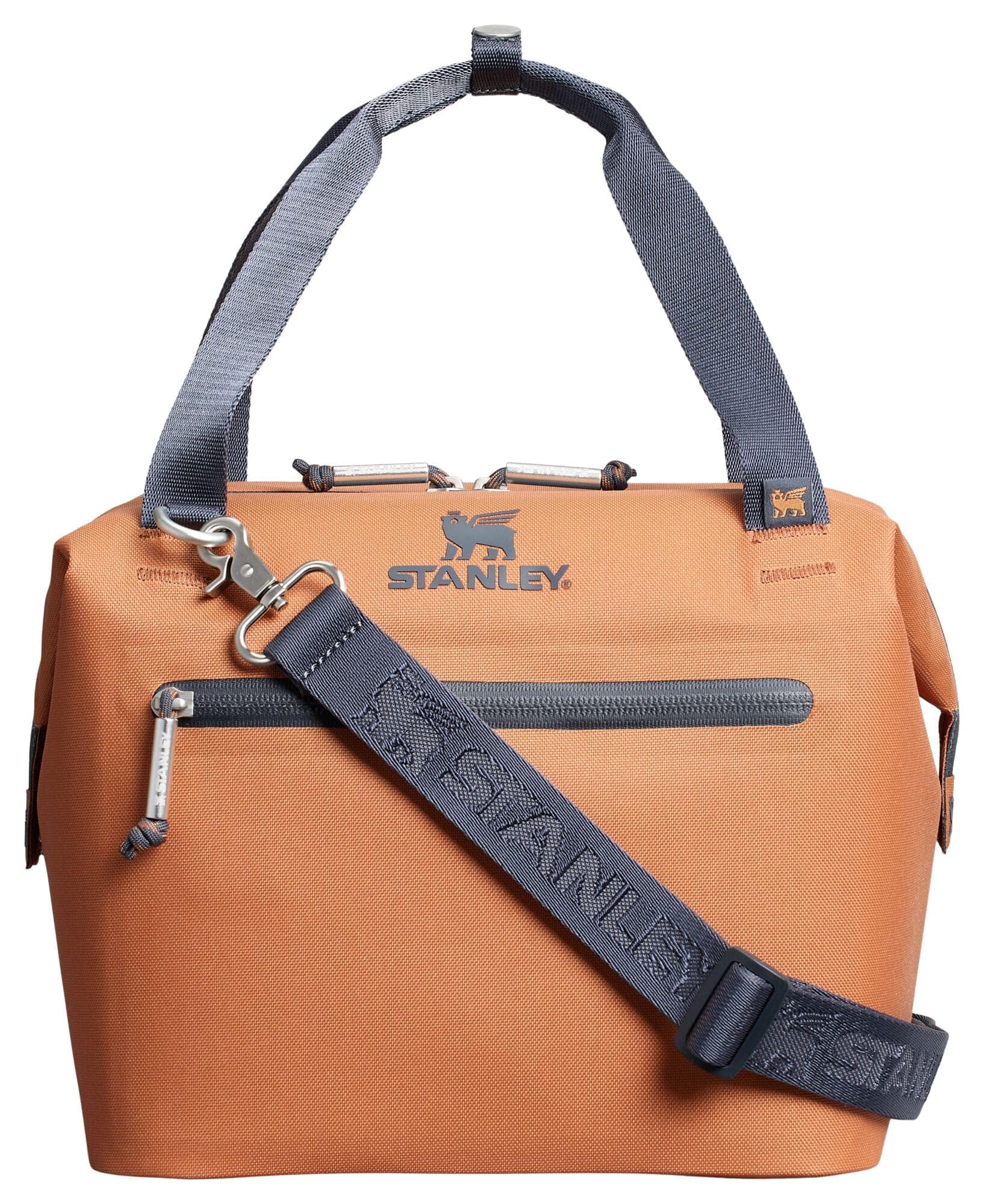 Stanley All Day Julienne Mini Cooler Bag and Lunch Box, 7.4 qt, 10 Can Coolers with Handles and Strap, 12 Hours Cooling, Insulated Travel Bag with Zipper, BPA Free, Toast