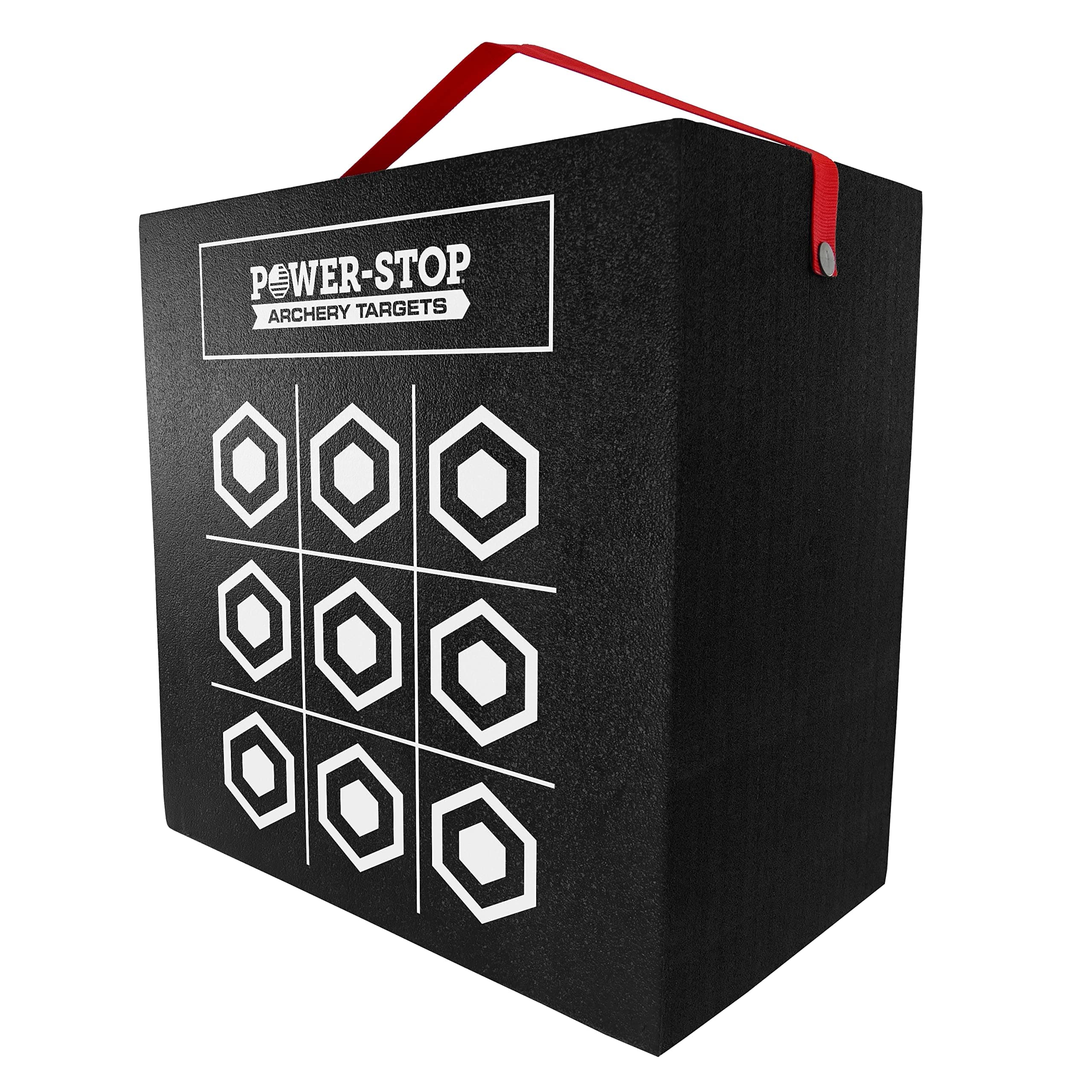 Power-Stop Archery Target - 24" Pro Series - Big Block Foam Target for Broadheads and Field Tips