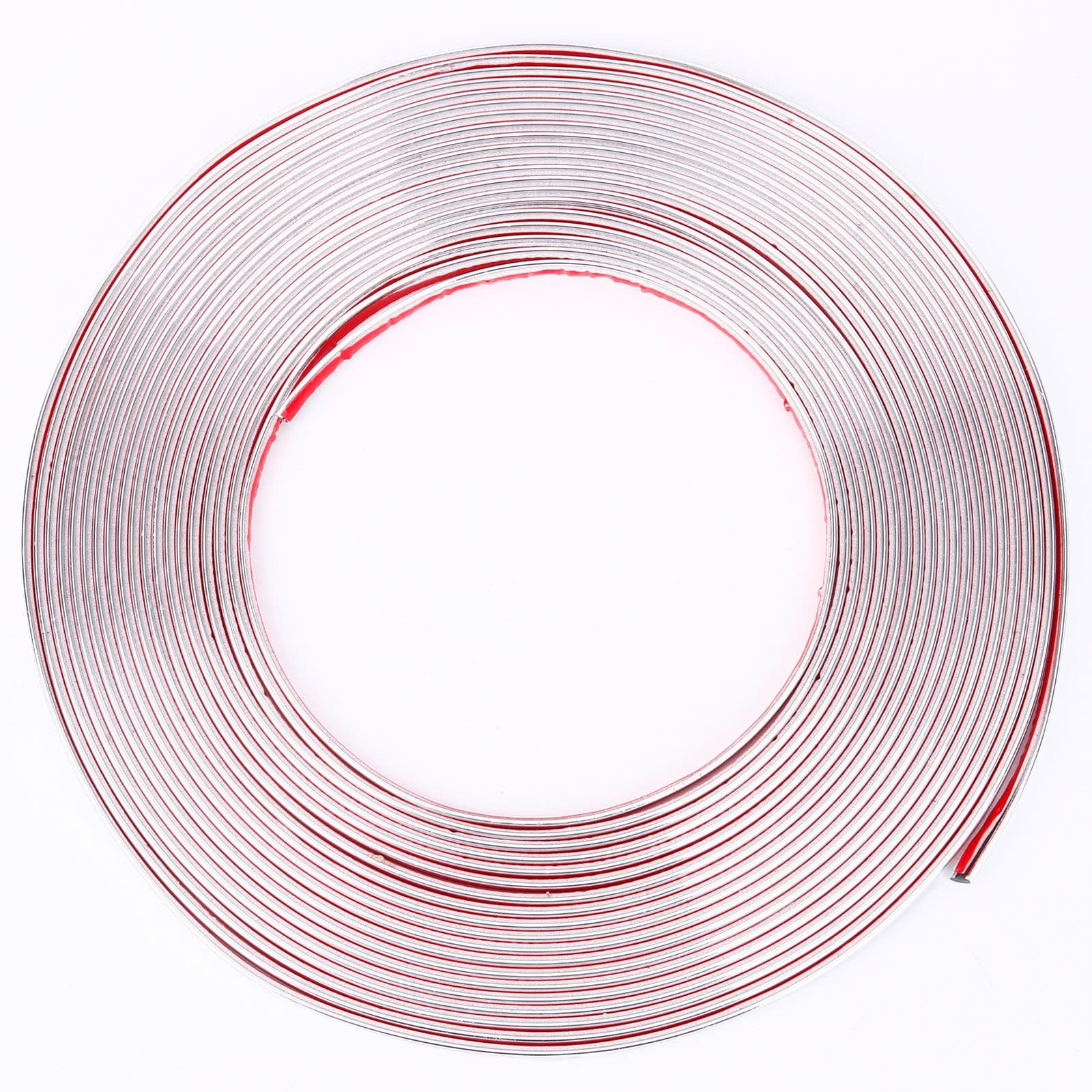 15m x 6mm Flexible Self-adhesive Auto DIY Chrom Styling Decoration Moulding Trim Strip for Car Body Window Bumper Grille