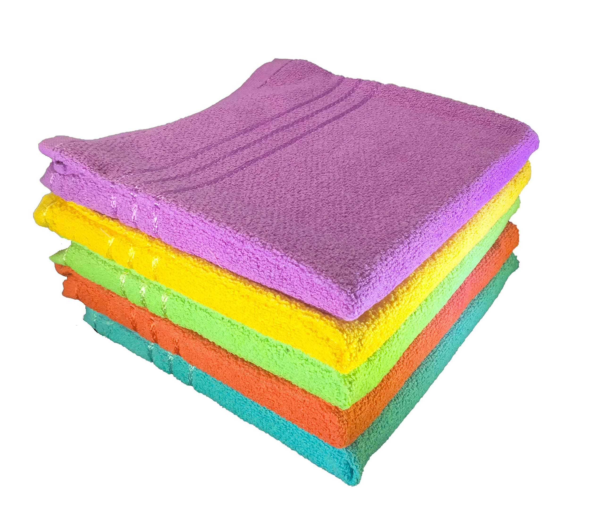 SHOP BY ROOM Basic Cotton Terry Hand Towel/Face Towel/Kitchen Towel Set of 5 (20 Inch x 12 Inch)