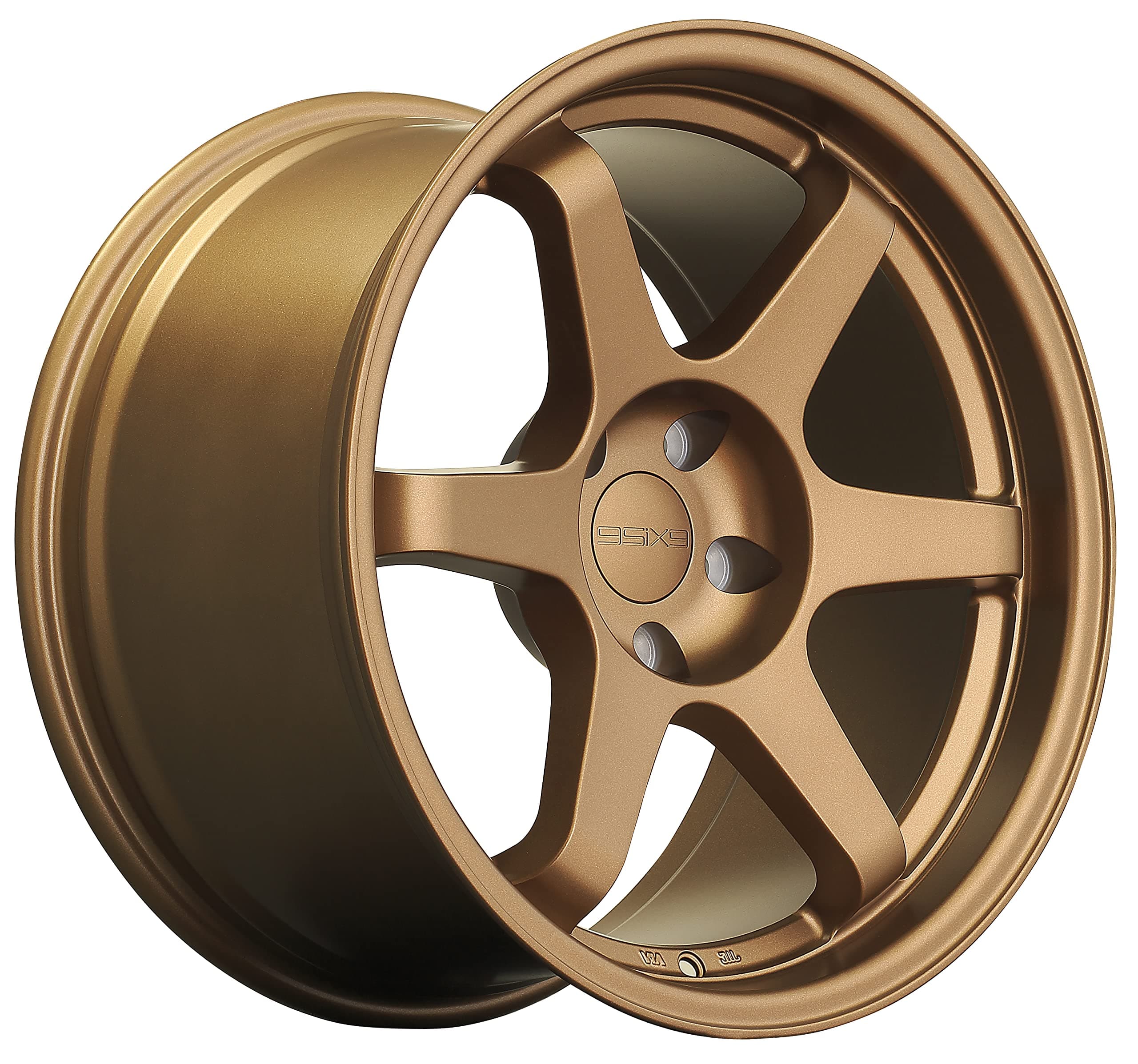 Model SIX-1 18 Inch TE37 Style Wheels Matte Bronze - 18X8.5 / Bolt Pattern, 5-108 - 35mm Offset, 73.1 Bore