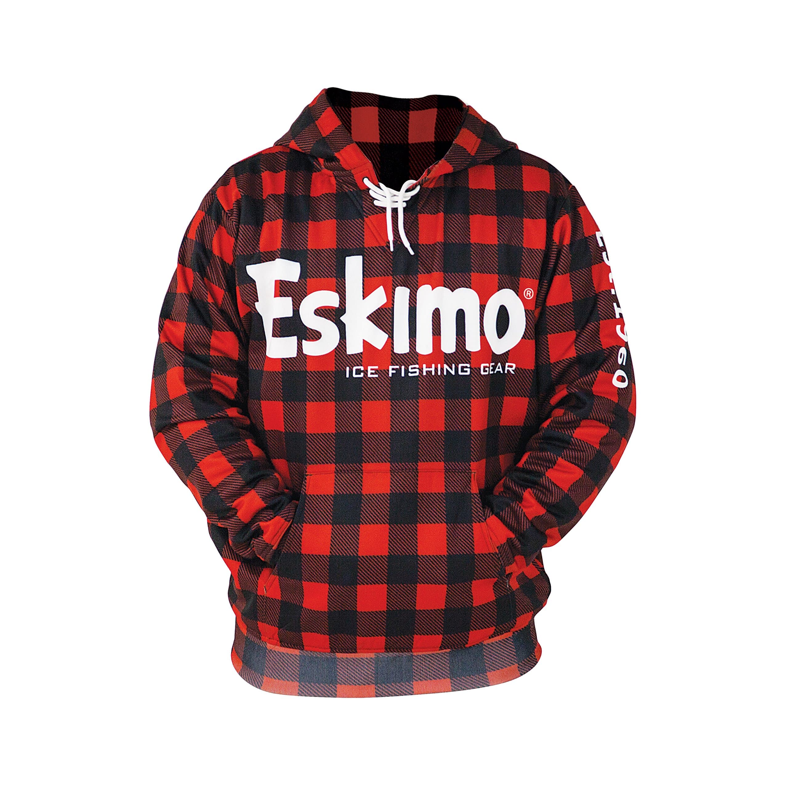 Eskimo Buffalo Plaid Hoodie Sweatshirt, Medium