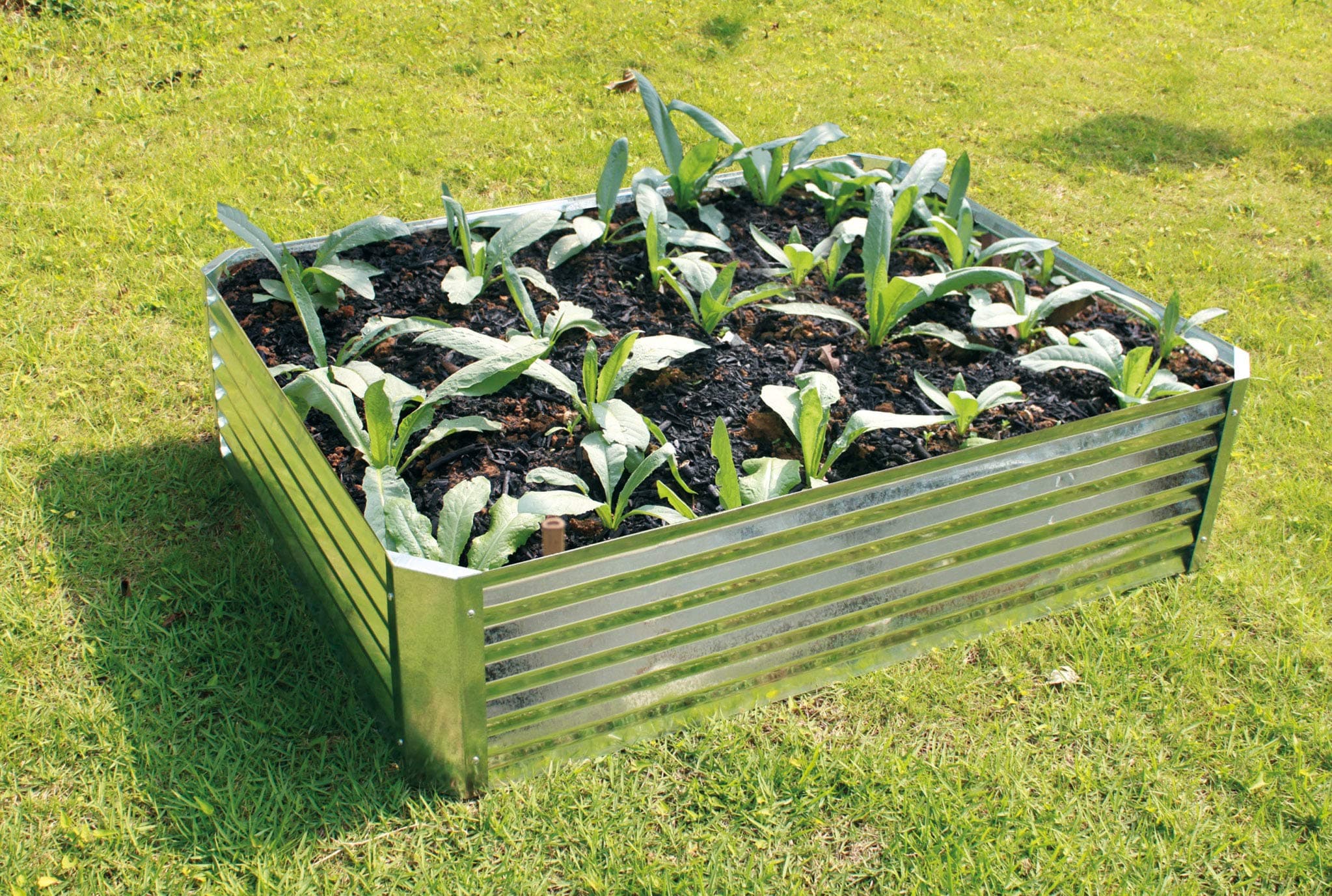 Hansons Garden Planter, Silver, AS Description