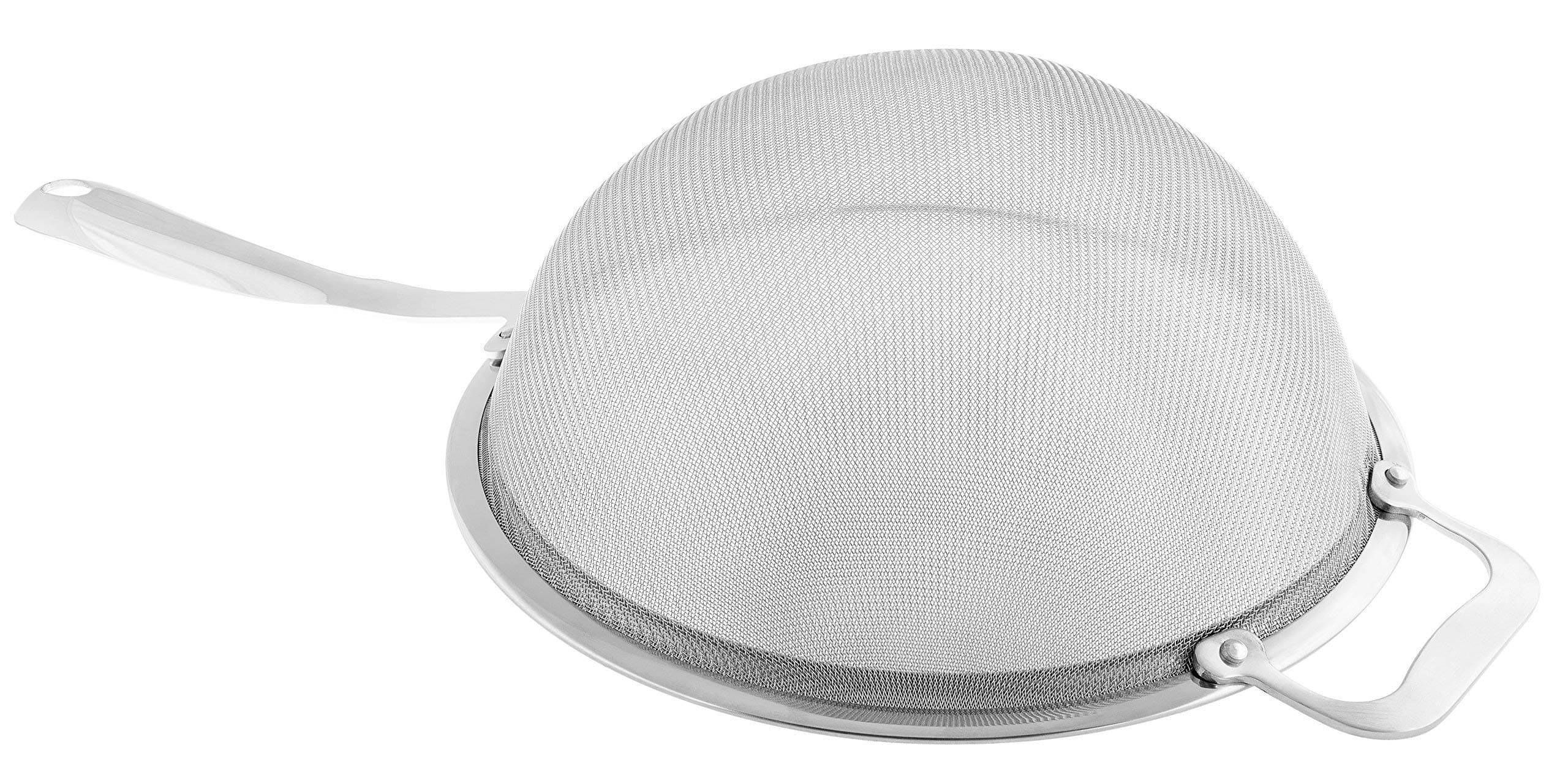 Strainer - Fine Stainless Steel Double Mesh Strainer, 9 Inch Diameter!