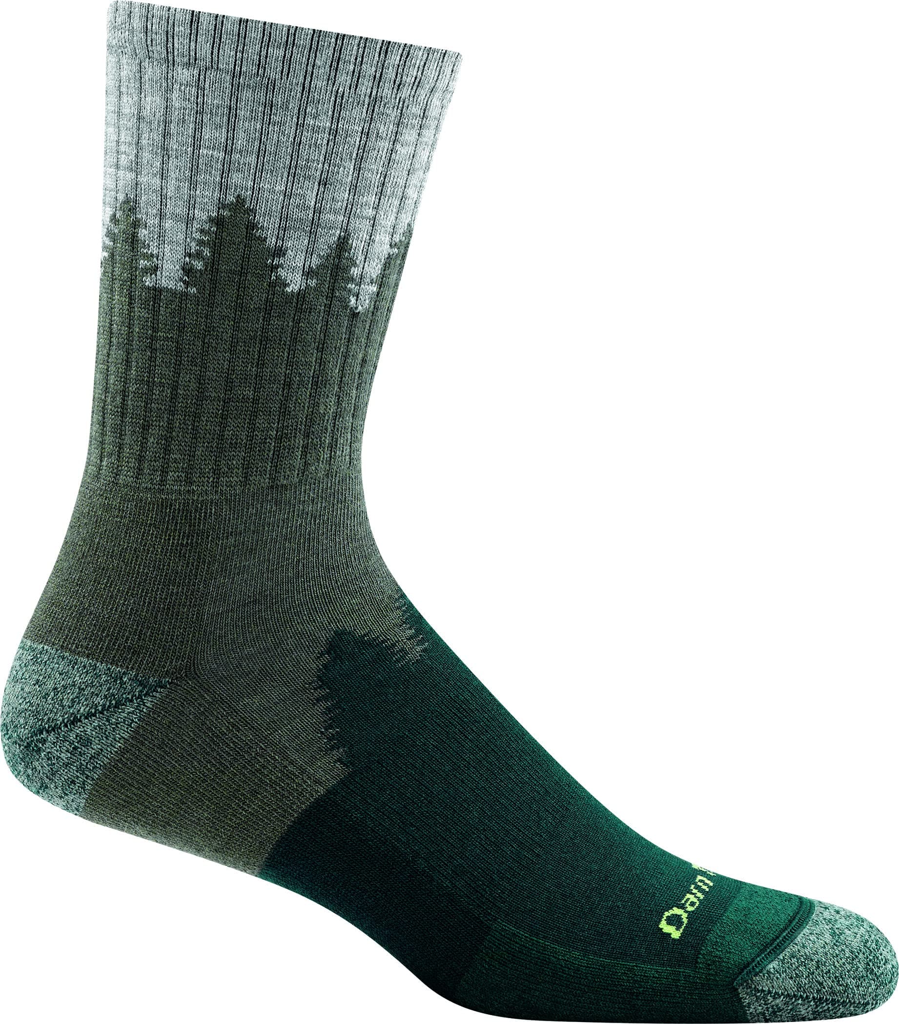 Darn Tough, Number 2 (Style #1974), Merino Wool, Micro Crew, Midweight, Men’s Cushioned Hiking Socks