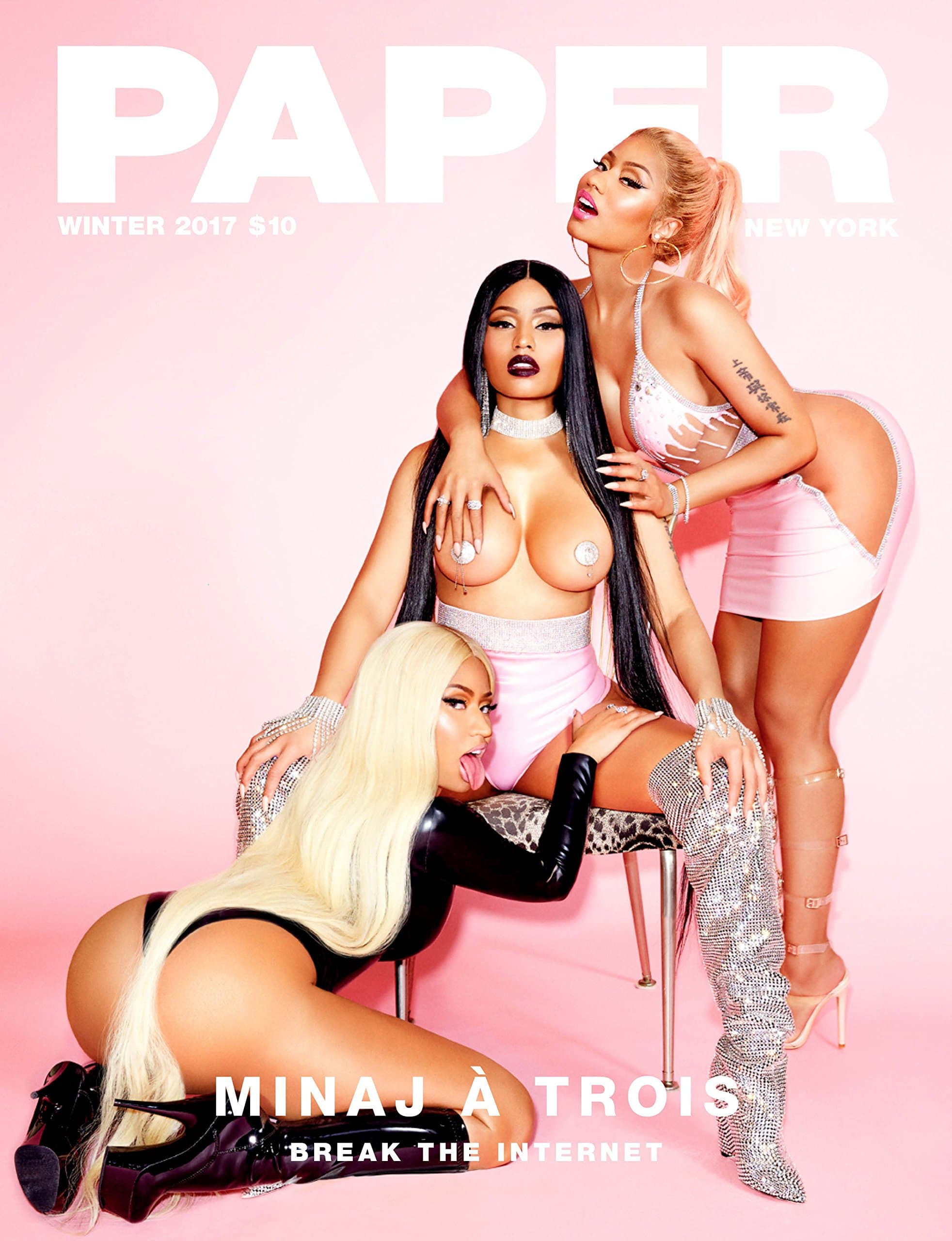 Paper Magazine (Winter 2017) Nicki Minaj A Trois Break The Internet Cover (単号)