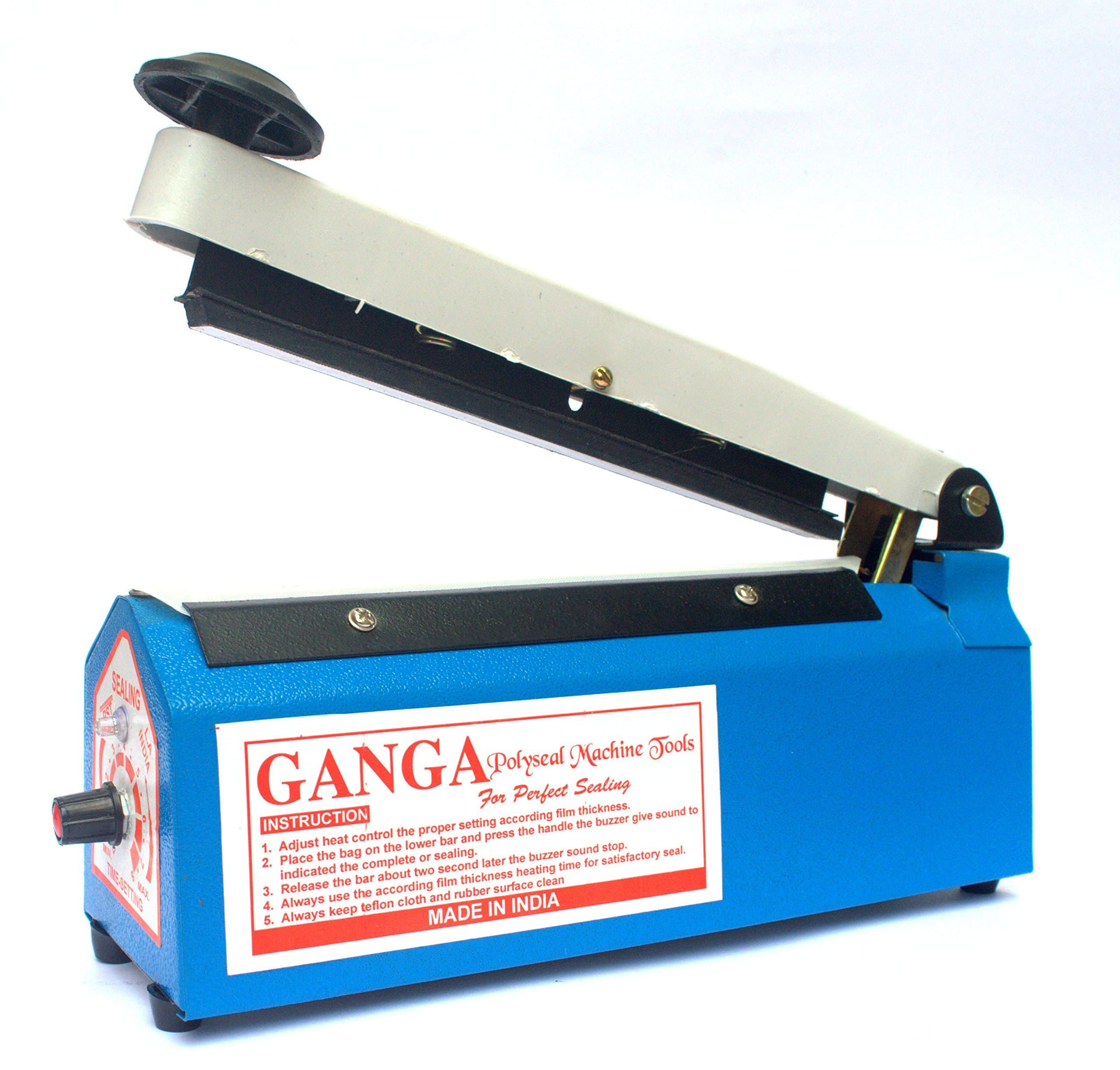 Electrobot Eb-Ism-08 Impulse Sealer Manual Plastic Bag Heat Seal Machine Closer Kit, 8-Inch