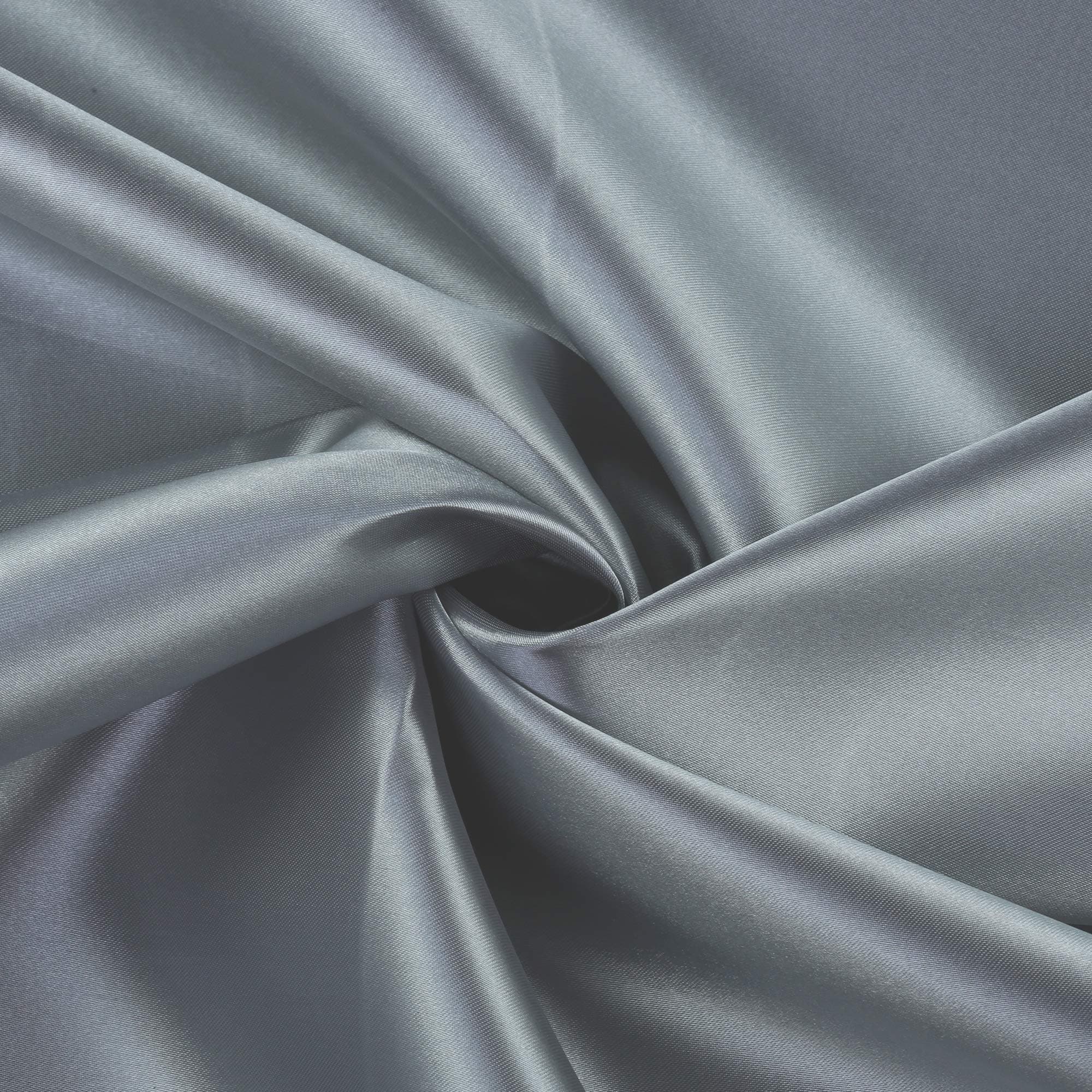 MDS Pack of 10 Yard Charmeuse Bridal Solid Satin Fabric for Merry Christmas Xmas New Year Party Home Decorations Dress DIY Crafts Costumes Apparel Drapery Silky Satin 44" Wide - Light Silver