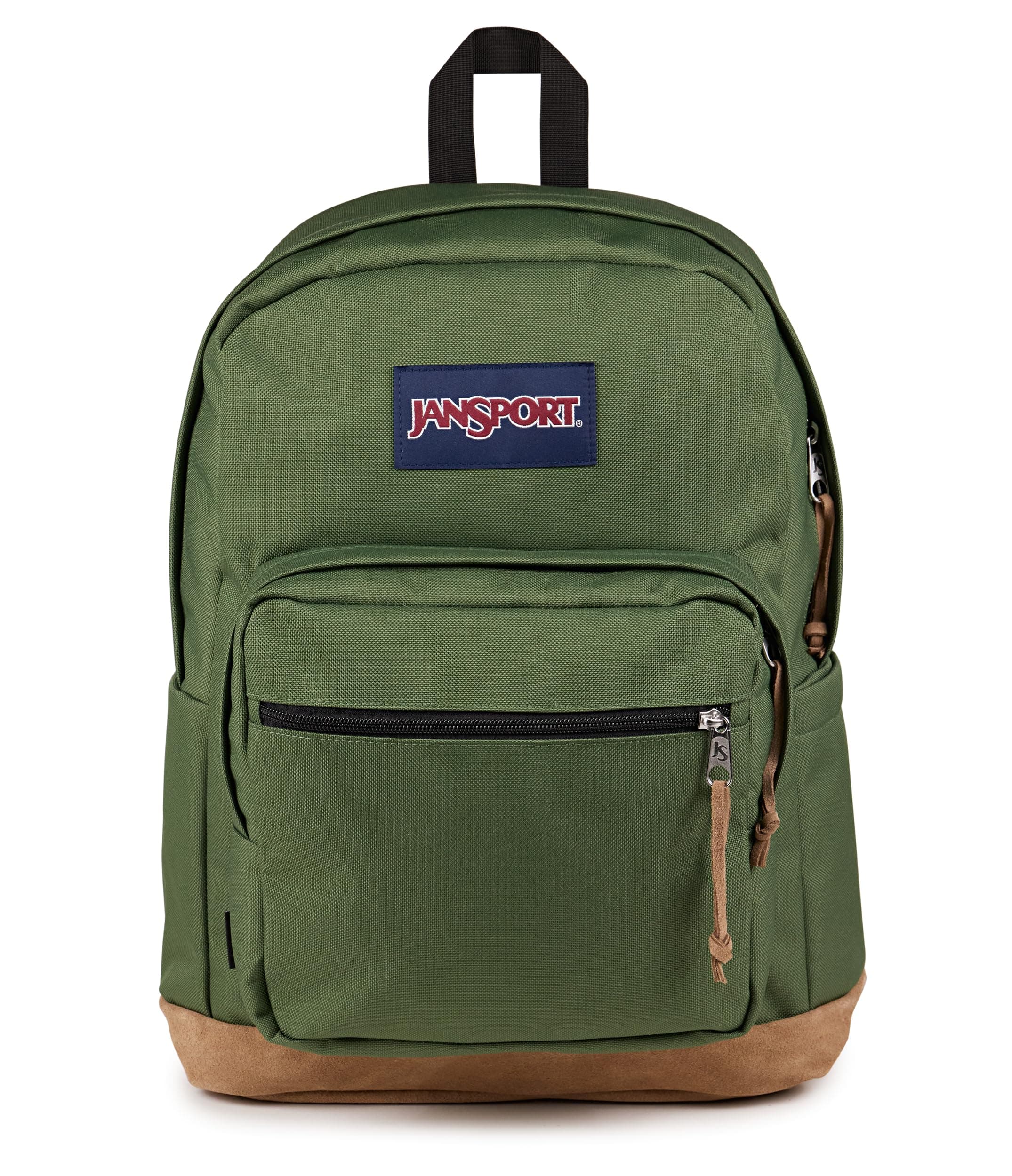 JanSport Right Pack Backpack - Durable Daypack with Padded 15" Laptop Sleeve, Spacious Main Compartment & Integrated Water Bottle Pocket, Cargo Green