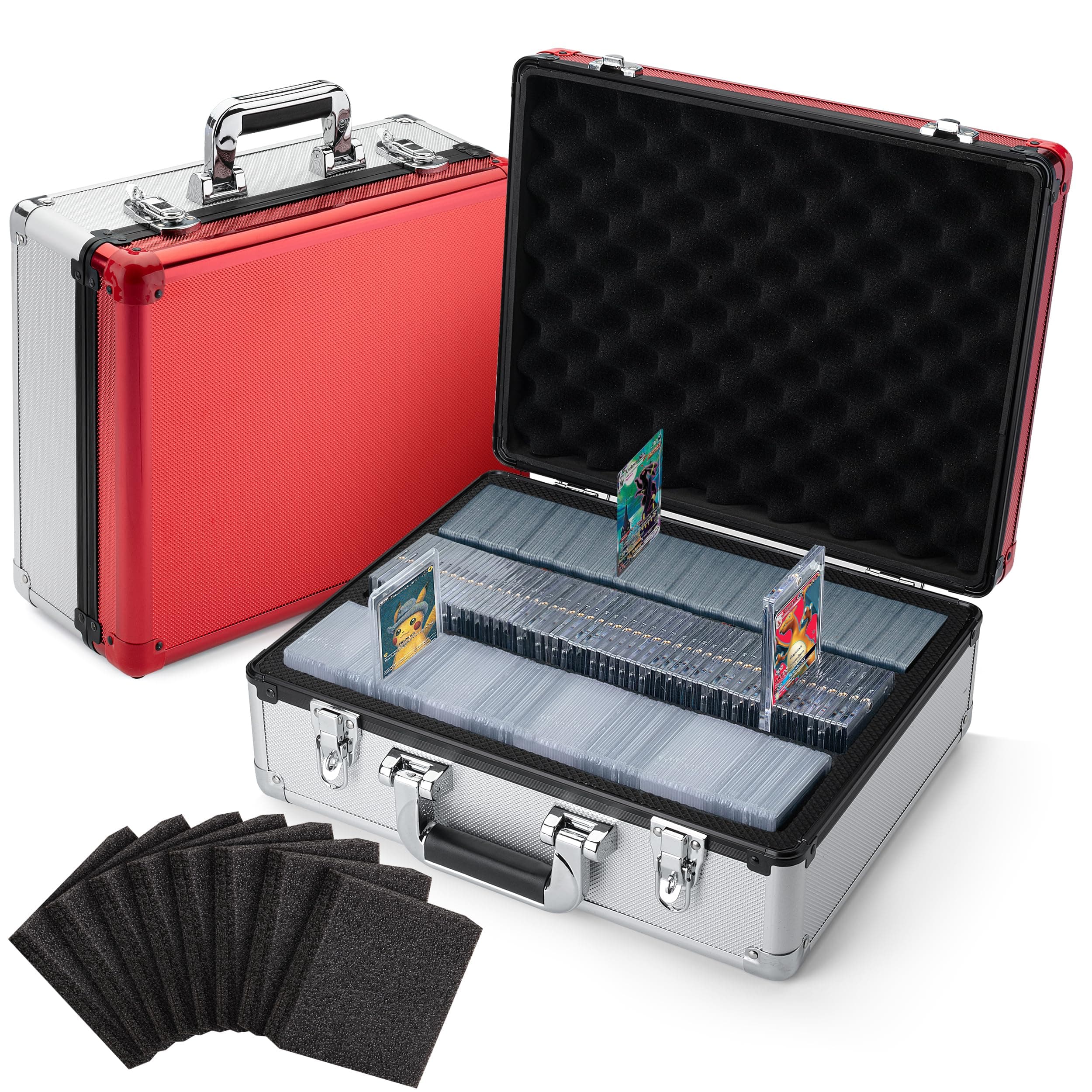 FunGuys Toploader Storage Box, Sports Card Storage Case, Top Loader Card Storage, Top Loader Storage Boxes, Trading Card Case Holds 600+ Card, One Touch Card Holder