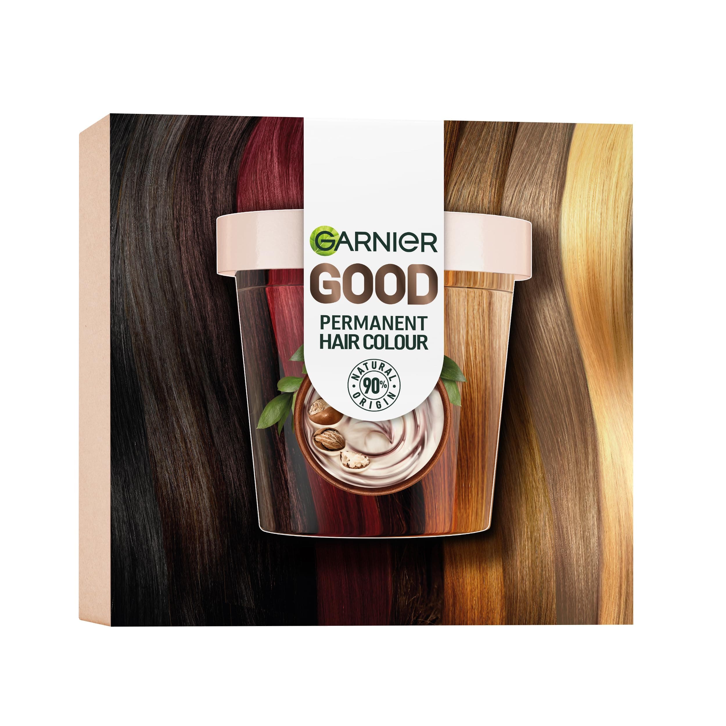 Garnier Good Permanent Hair Dye Premium Starter Kit, 7.12 Sweet Latte, Up To 100% Grey Coverage, 8 Weeks Long-Lasting Colour, No-Drip Application
