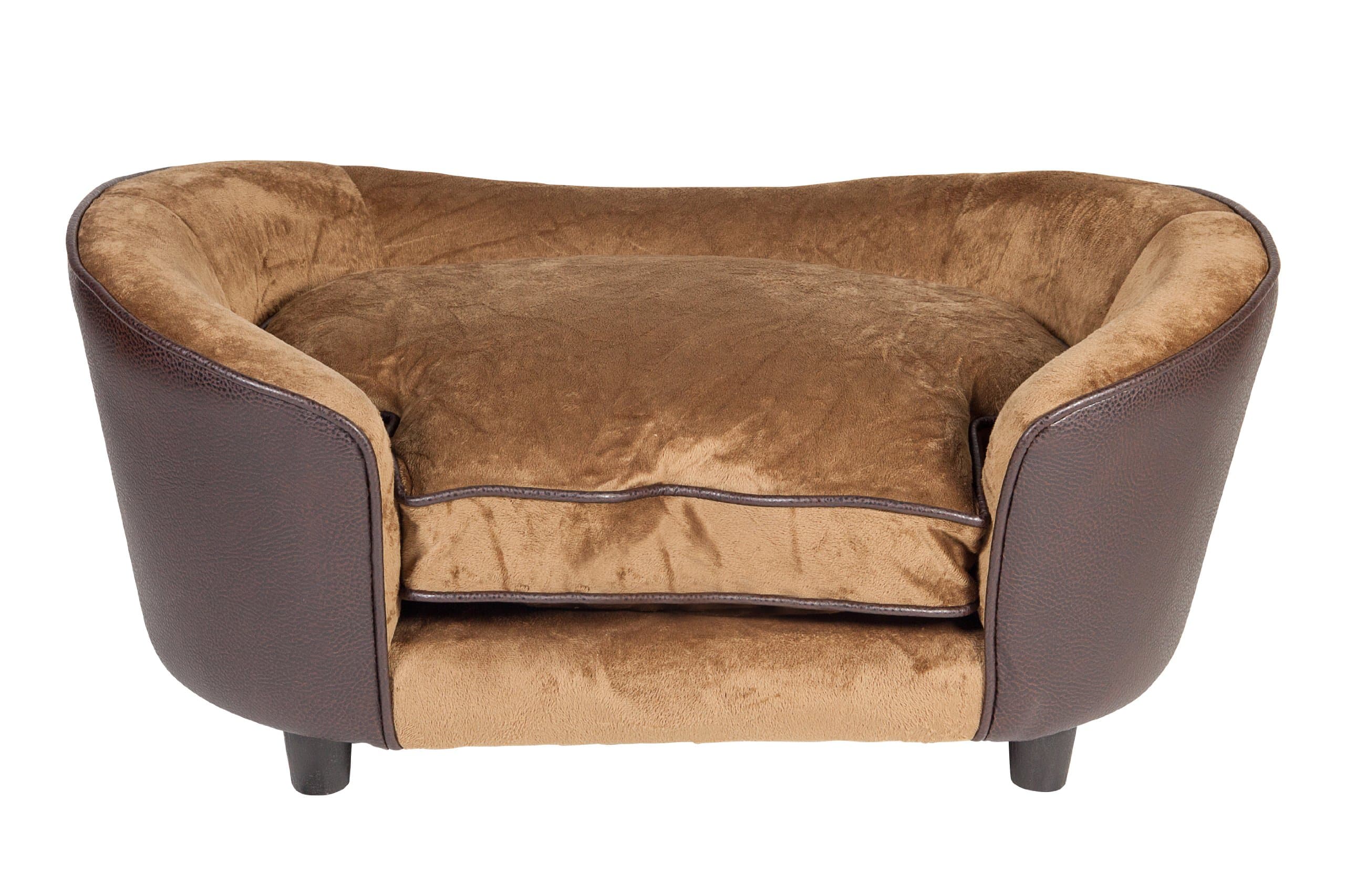 Large Ultra Plush Snuggle Bed, Tan Basketweave