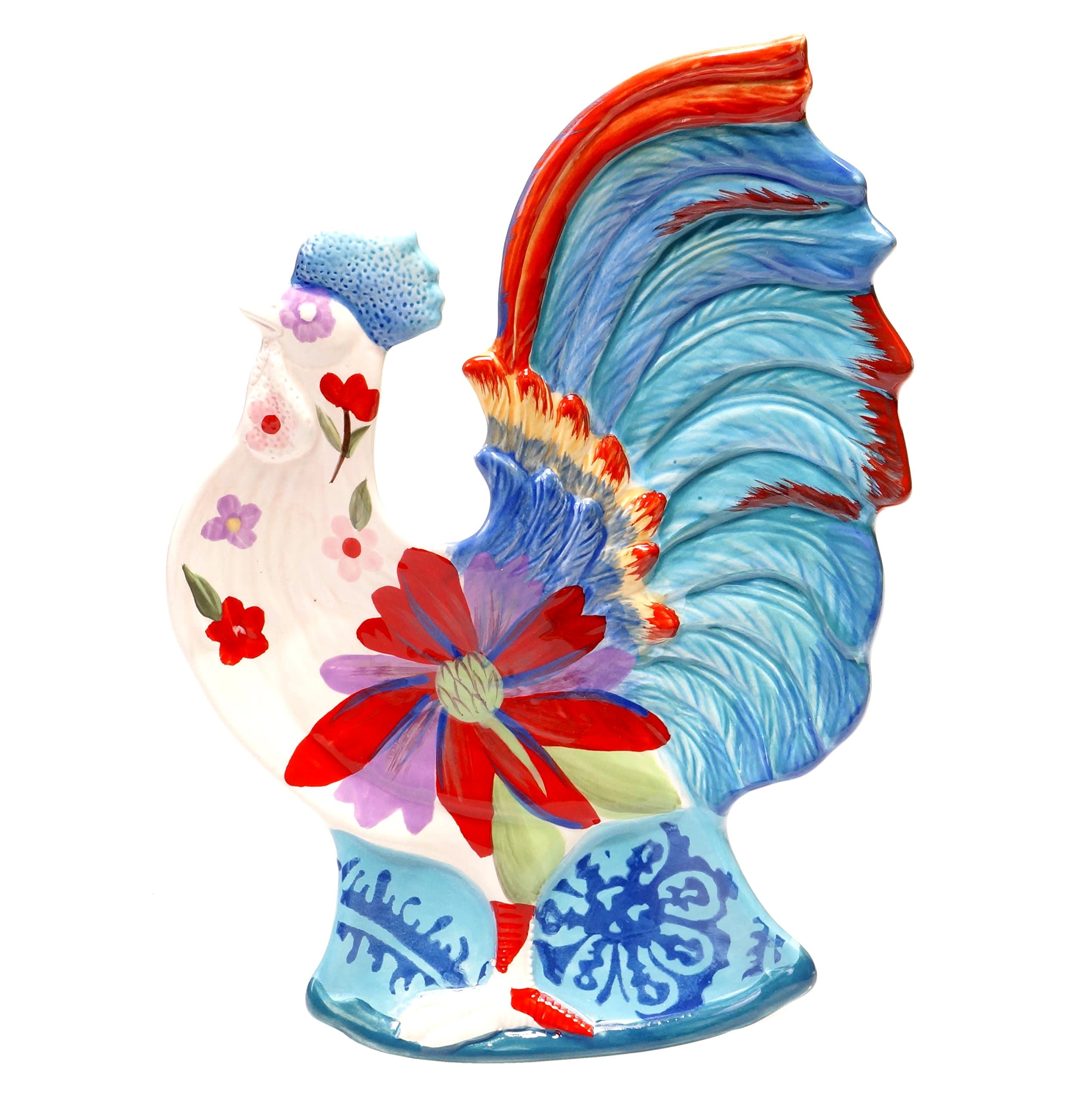 for Poetic Wanderlust Scotch Moss 3-D Rooster Candy Plate