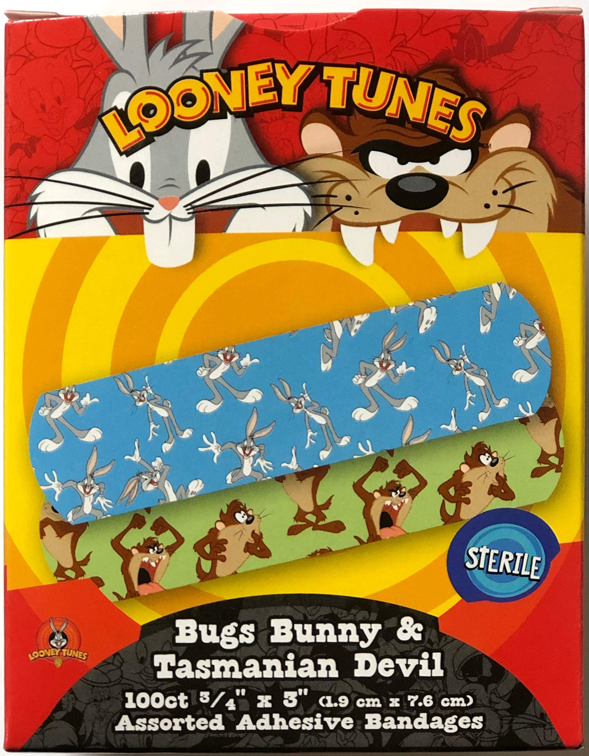Kids Bugs & Taz Bandages 3/4'' 100/box