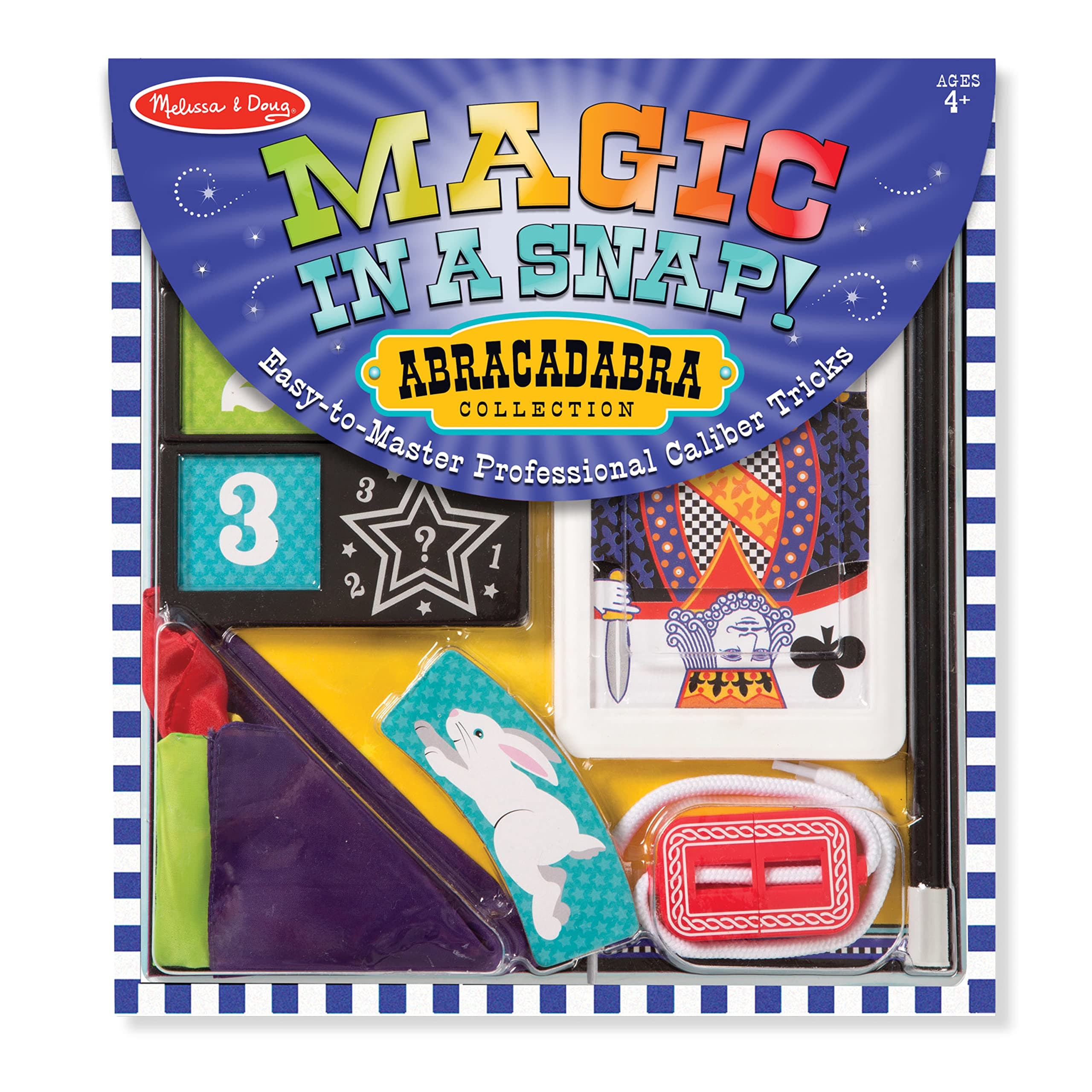 Magic in a Snap Abracadabra Collection Magic Tricks Set 10 pcs, Violet, 4032, 000772040327, 1 ea