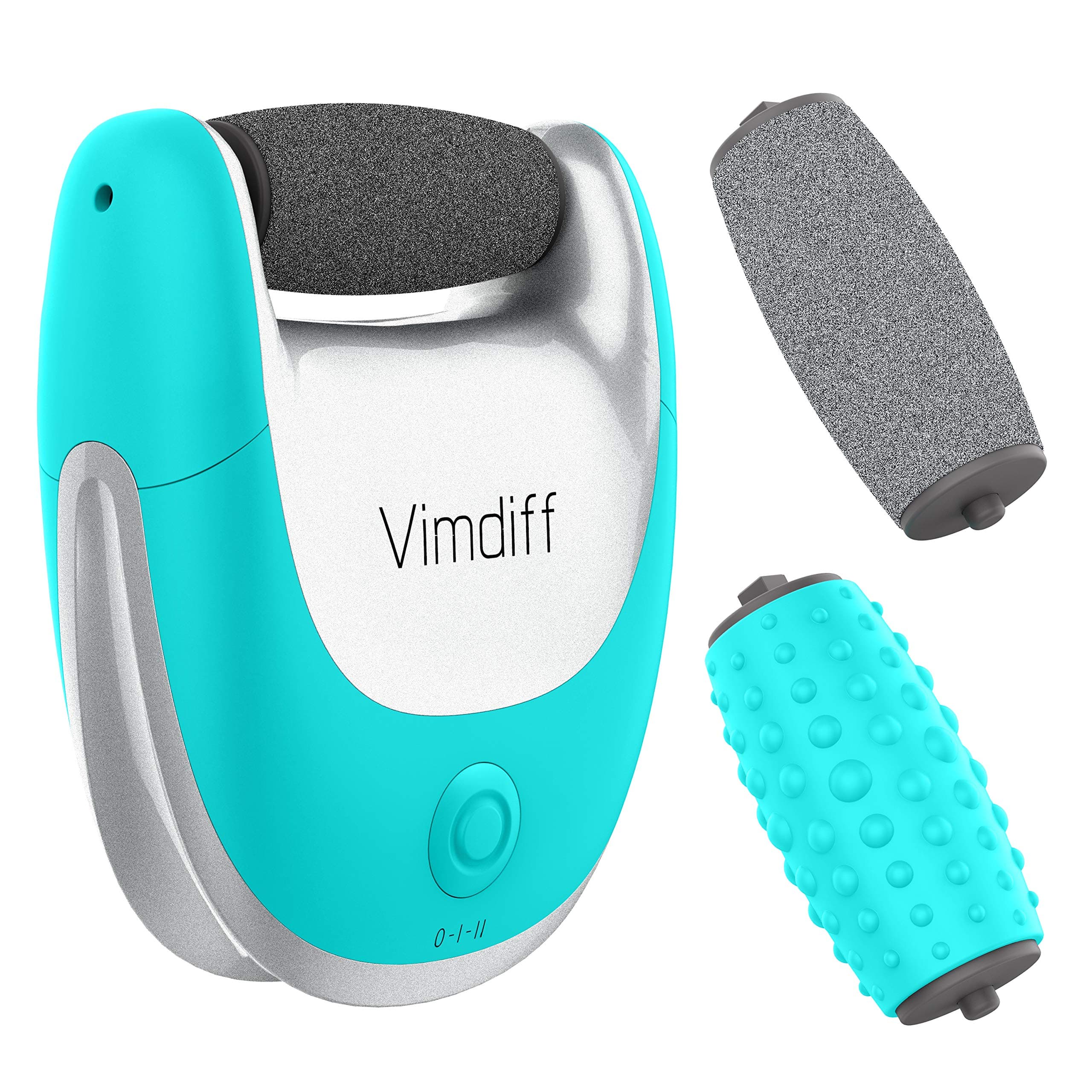 Updated 2019 Version USB Rechargeable Pedi Pedicure Foot Scrubber File Rasp, Electric Foot Care Callus Remover Kit Tools Products for Feet, Hard and Dead Skin