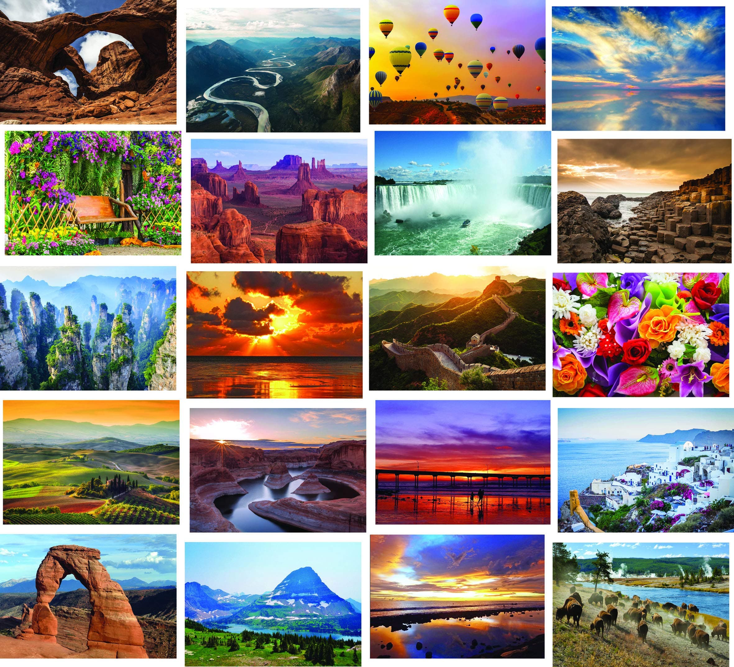 20 Blank Photographic Multi Purpose Greeting Cards