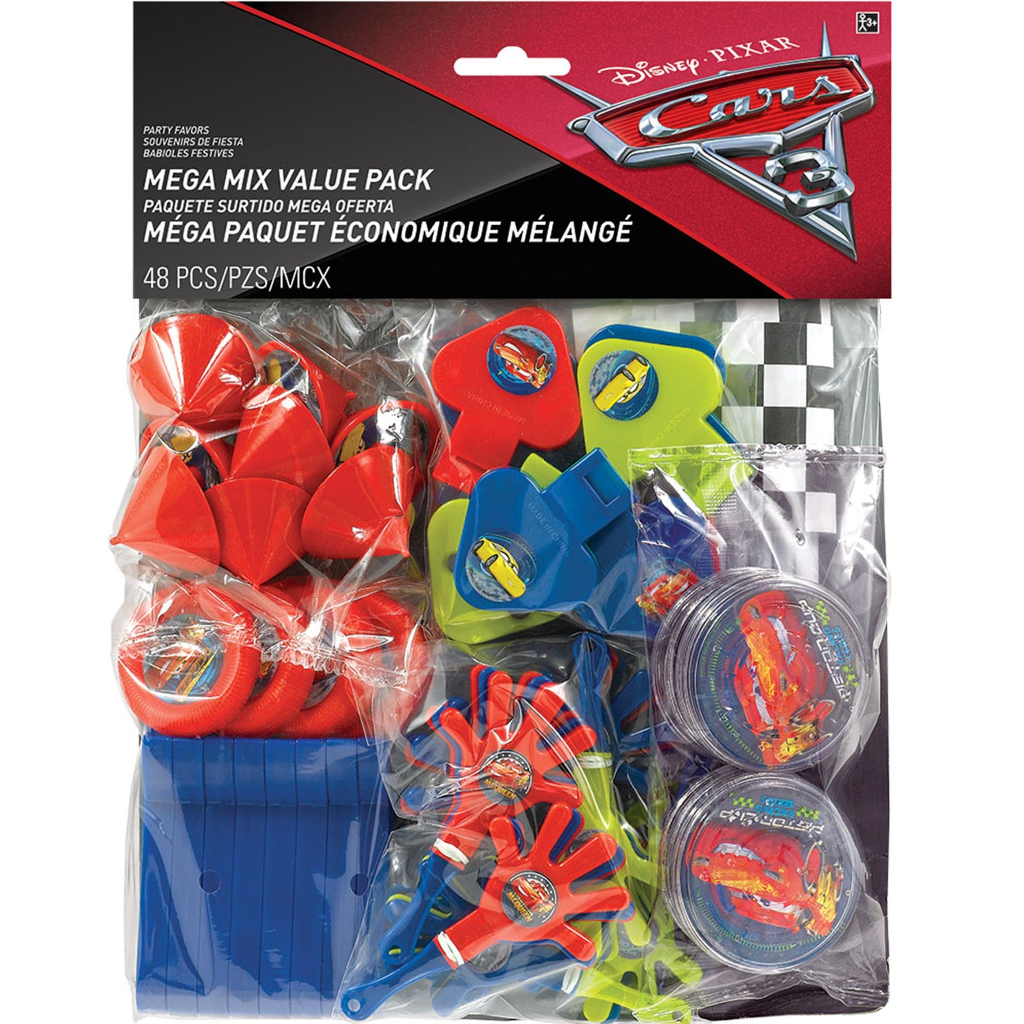 amscan Disney Cars 3 Mega Mix Value Pack 48pcs