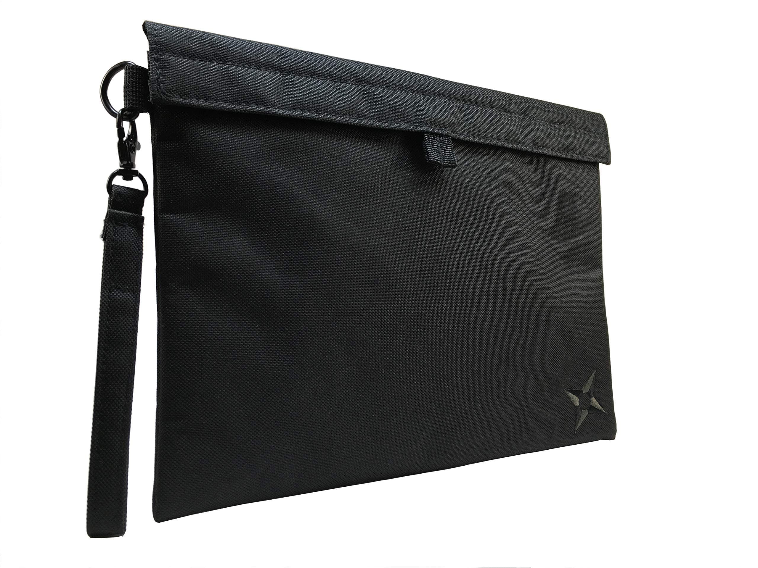 Smell Proof Bag 12 x 9 by PHARMNABIS | Large Discreet Carbon Lined Effective Bag – Keep Your Goods Safe and Concealed. (Ninja Black)