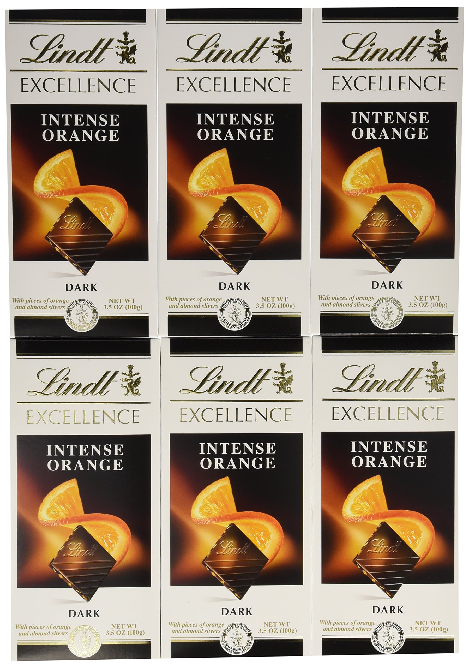Master Chocolatier Excellence Intense Orange, Dark, 3.5-Ounce (Pack 12)