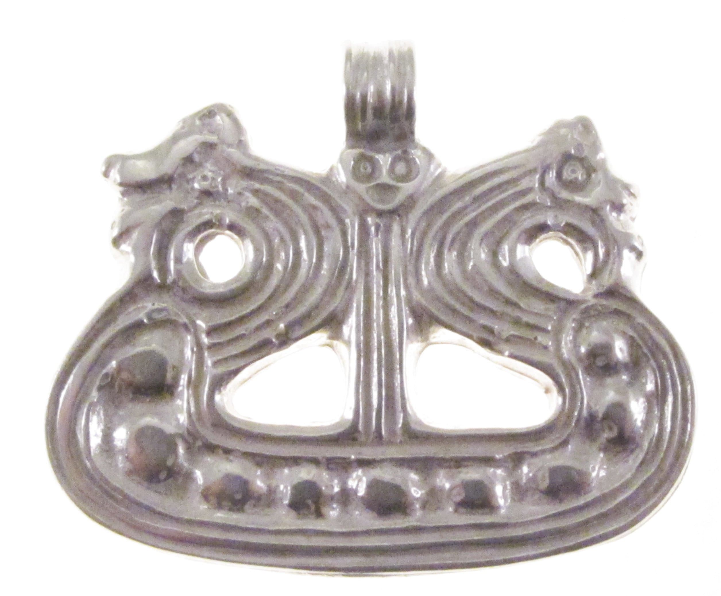 Sterling Silver Bornholm Viking Ship Pendant