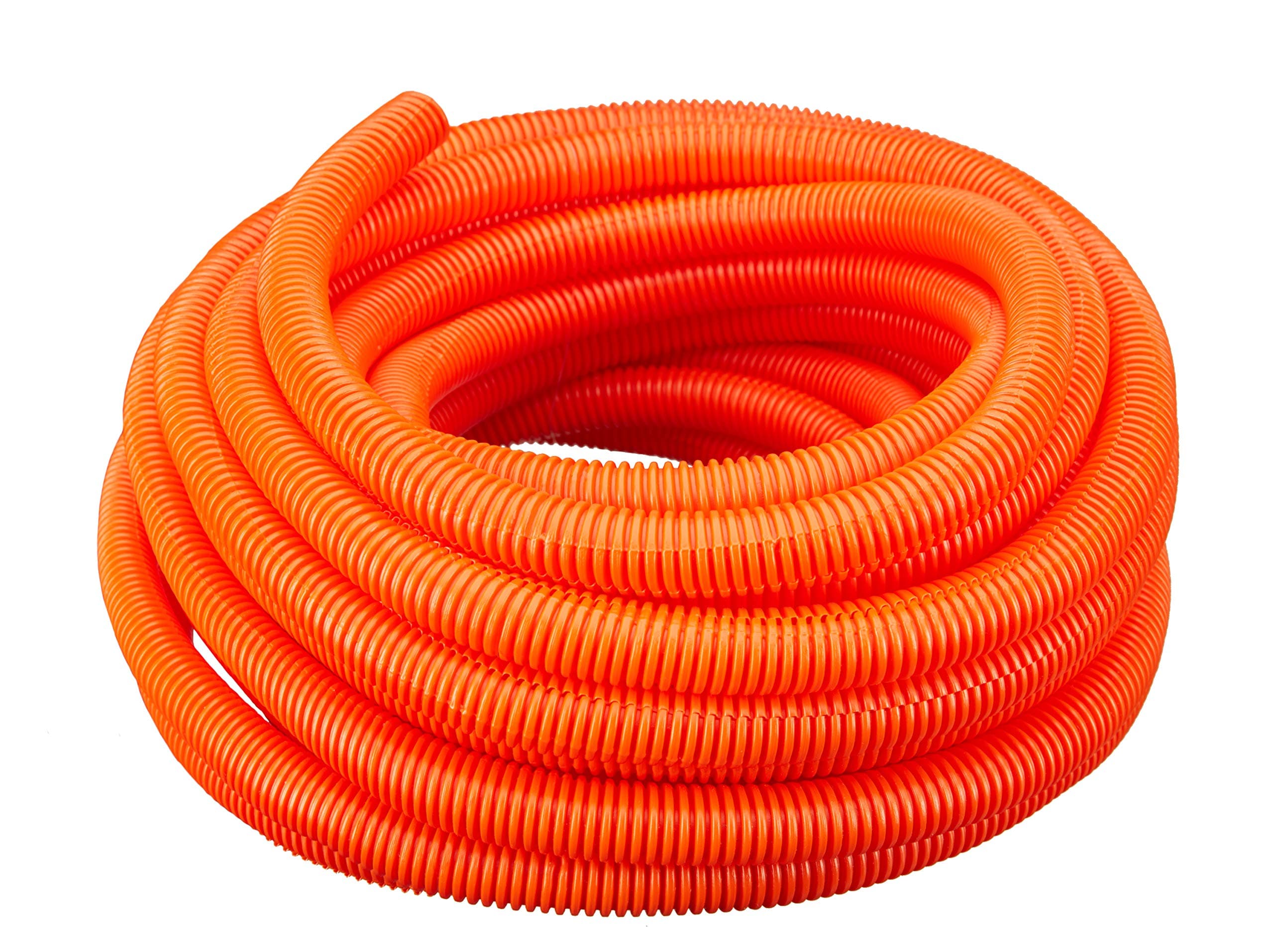 hydromaxx (1/2" Dia. x 100 ft, Orange) Flexible Polyethylene Corrugated (PE) Split Tubing (Wire Loom)