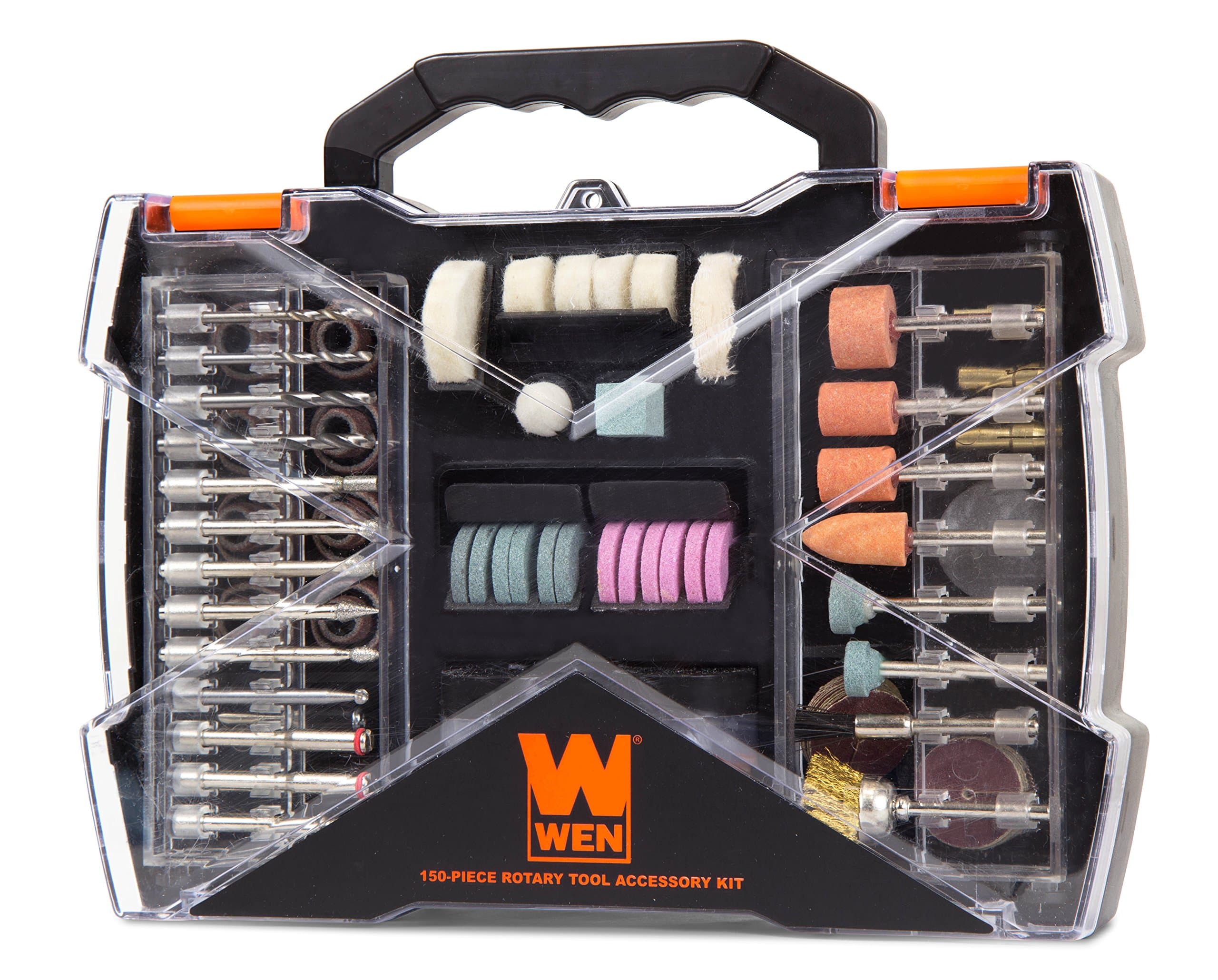 WEN 230151A 150-Piece Rotary Tool Accessory Kit with Carrying Case