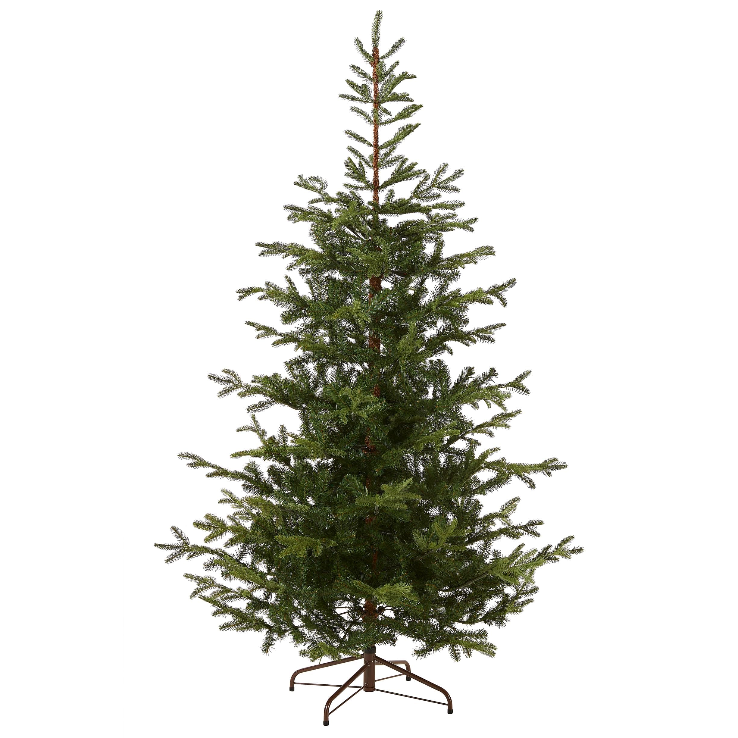 National Tree Company 7.5 ft Unlit Norwegian Spruce Artificial Christmas Tree, 1,325 Tips, Includes Stand, Green