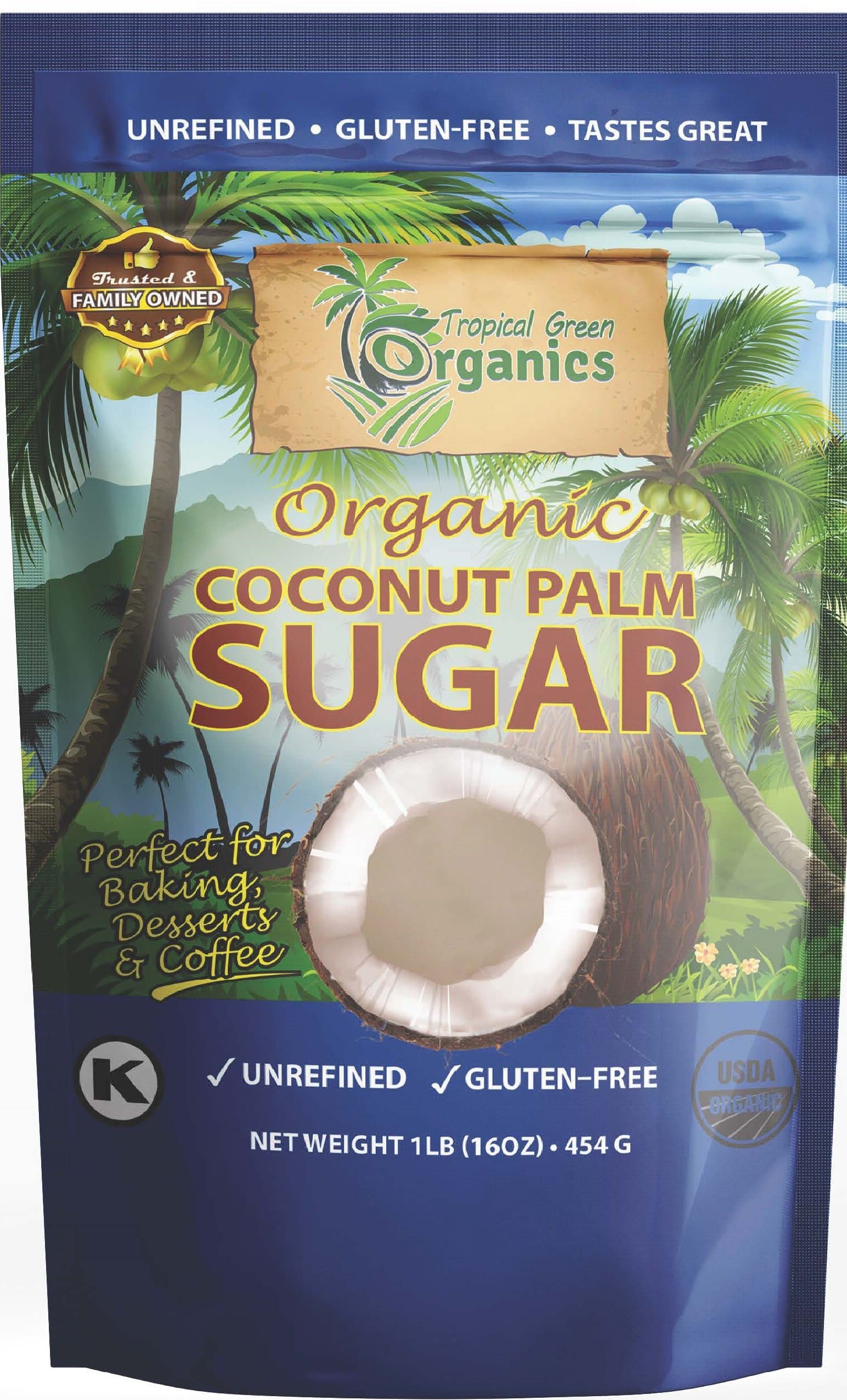 Tropical Green Organics Coconut Sugar, 1 Pound