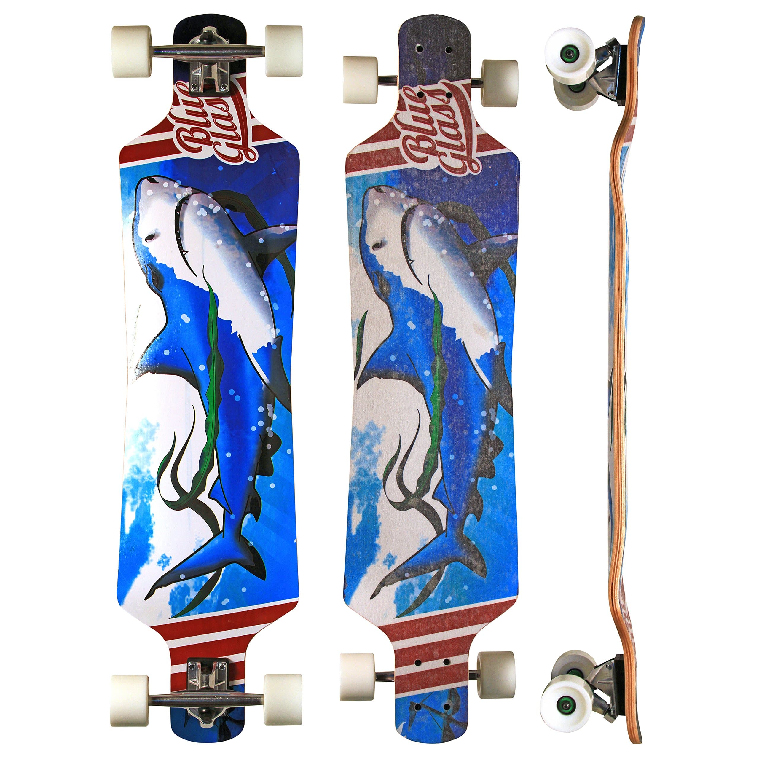 Deep Sea 10" x 40" - 28.5" Wheelbase Drop Down Longboard Complete