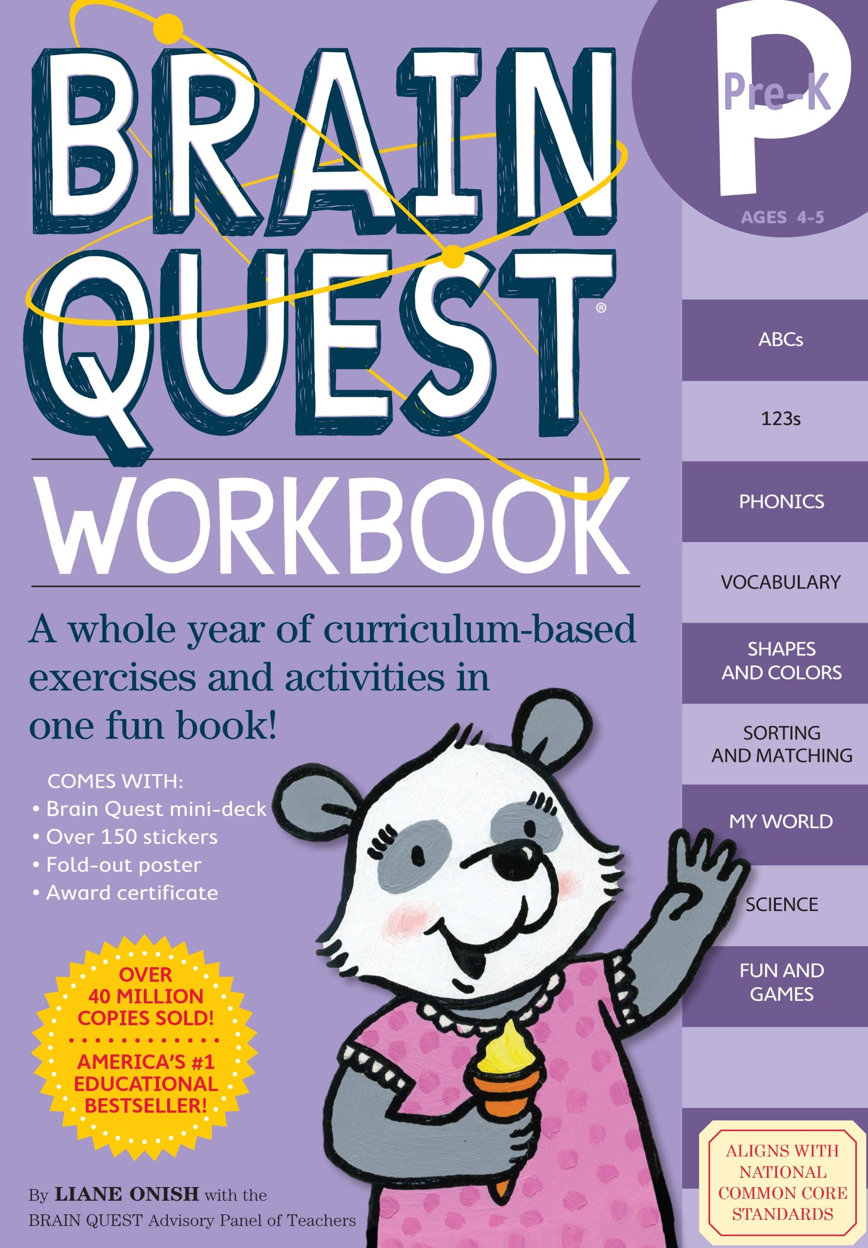 Brain Quest Workbook Pre-K by Liane Onish - Paperback