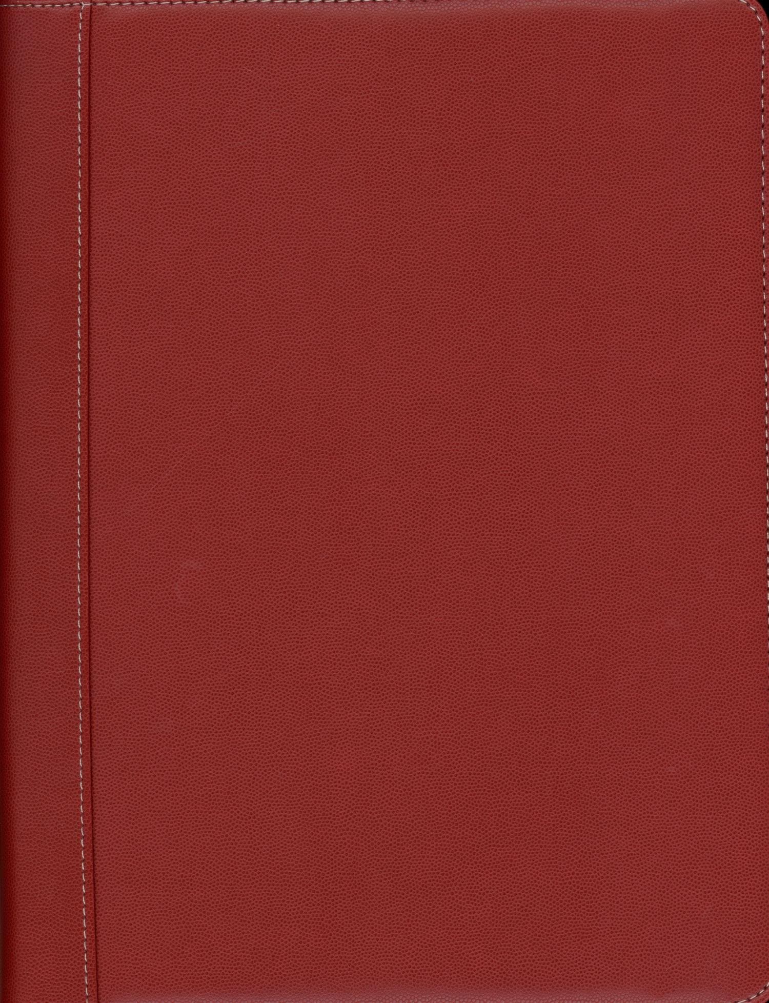 Pierre Belvedere Executive A4/Letter-Size Zip Portfolio, Refillable, Red (578800)