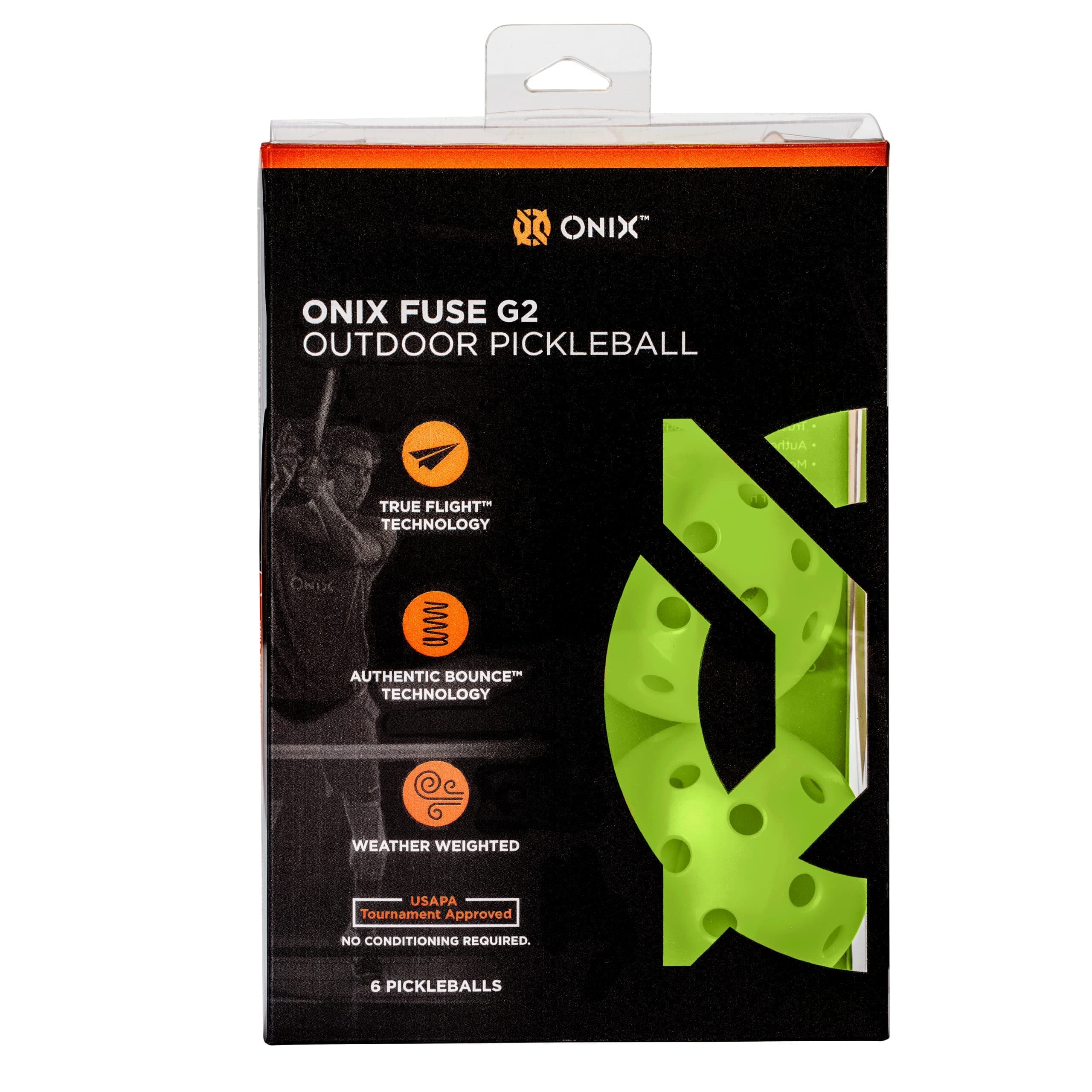 Onix Sicherung G2 Pickleball Ball | Outdoor | Neon