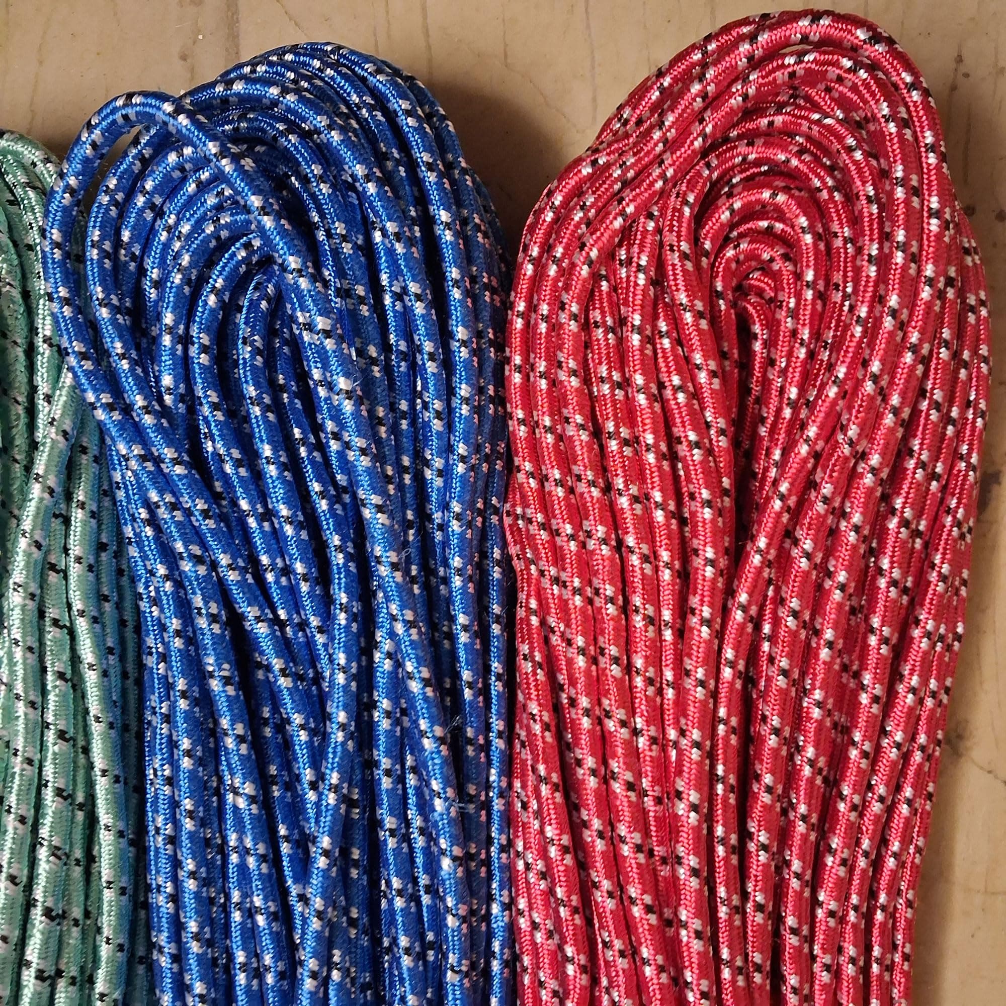 ALOUD CREATIONS 8mm Thick Diamond Braided Polyester Rope, 15 Meter/ 50 feet | Heavy Duty Rope for Cloth Drying, Anchor, Trees, Cargo, Load Pulling, Sailing | Multicolour, Pack of 1