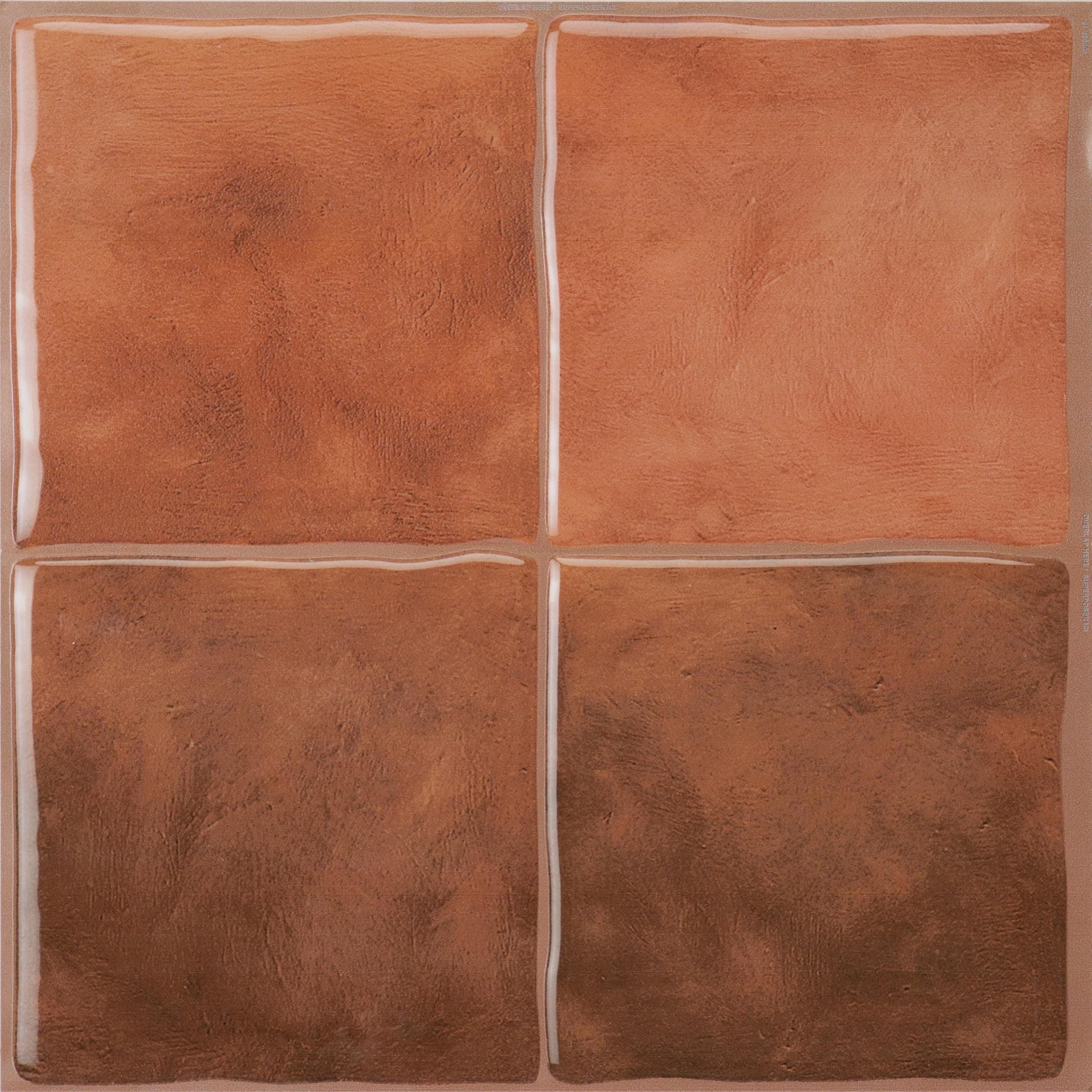 SMART TILES Peel and Stick Backsplash - 5 Sheets of 9" x 9" - 3D Adhesive Peel and Stick Tile Backsplash for Kitchen, Bathroom, Wall Tile, Safi