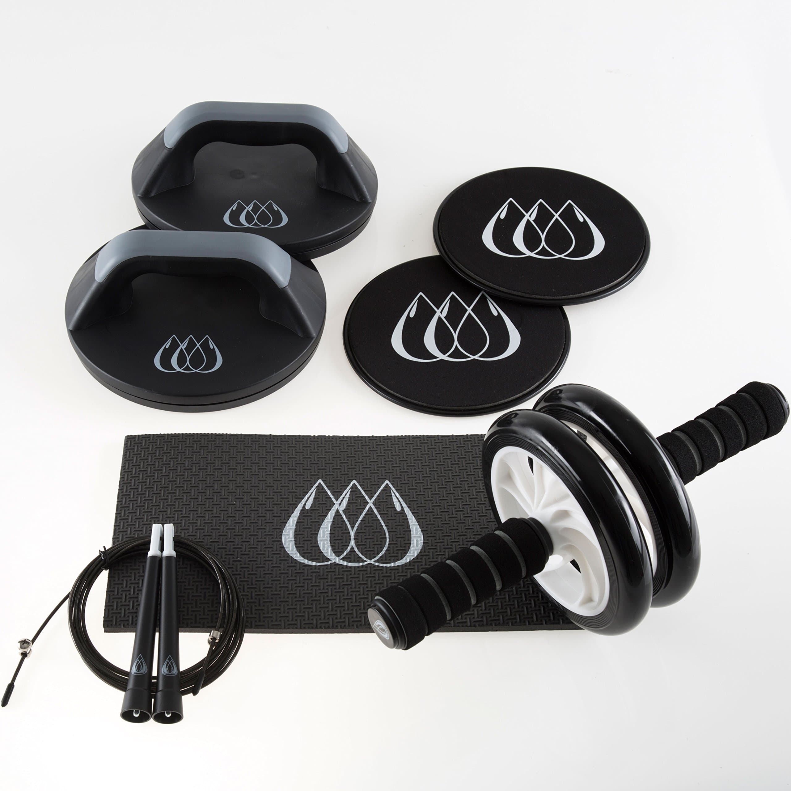 TeamSoda Complete AB Workout System - 4 Core Strengthening Tools - Unbelievable Value