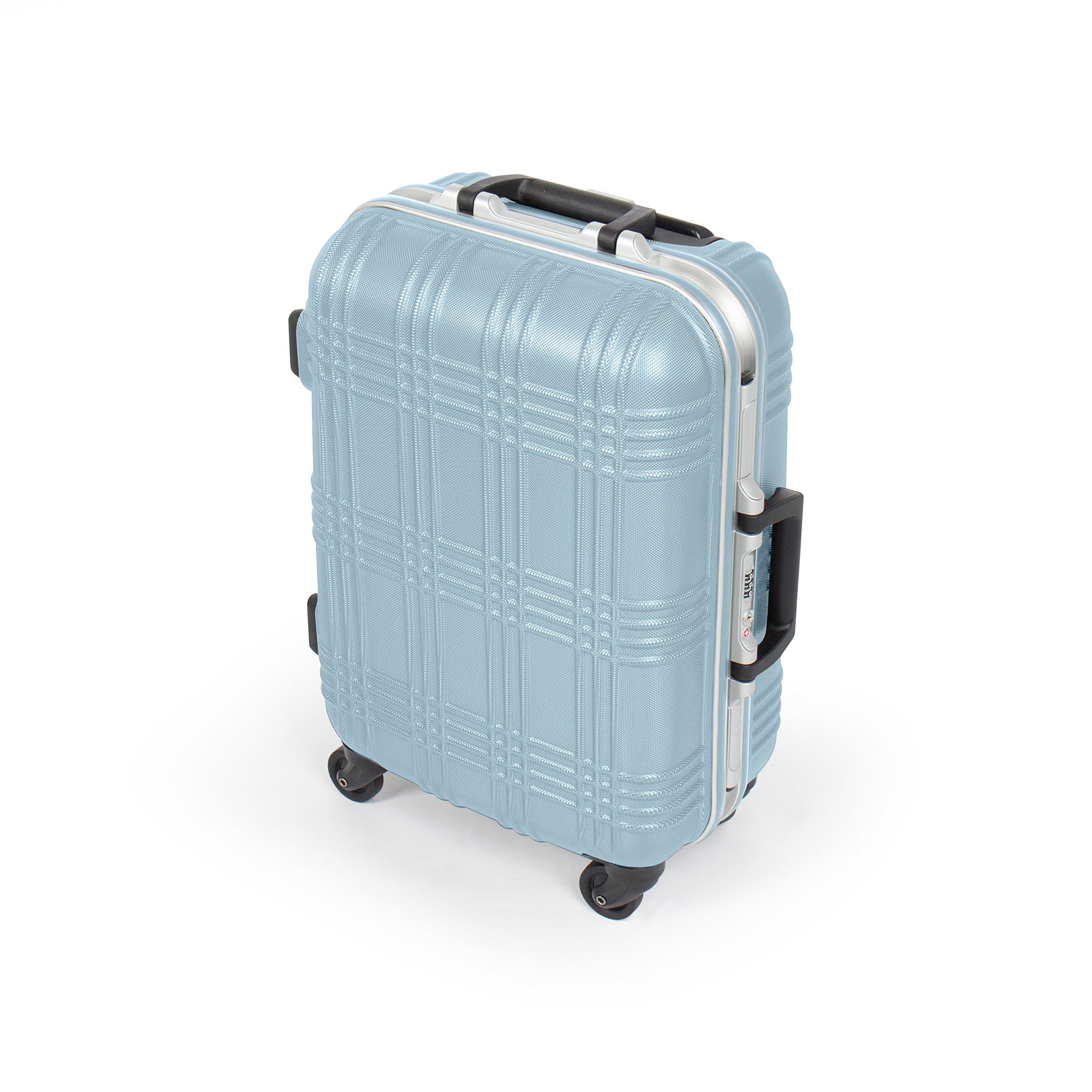 MasterGear Hand Luggage with ABS Hard Shell – Cabin Luggage with 4 Spinner Wheels (360 degrees) – Carry On Suitcase