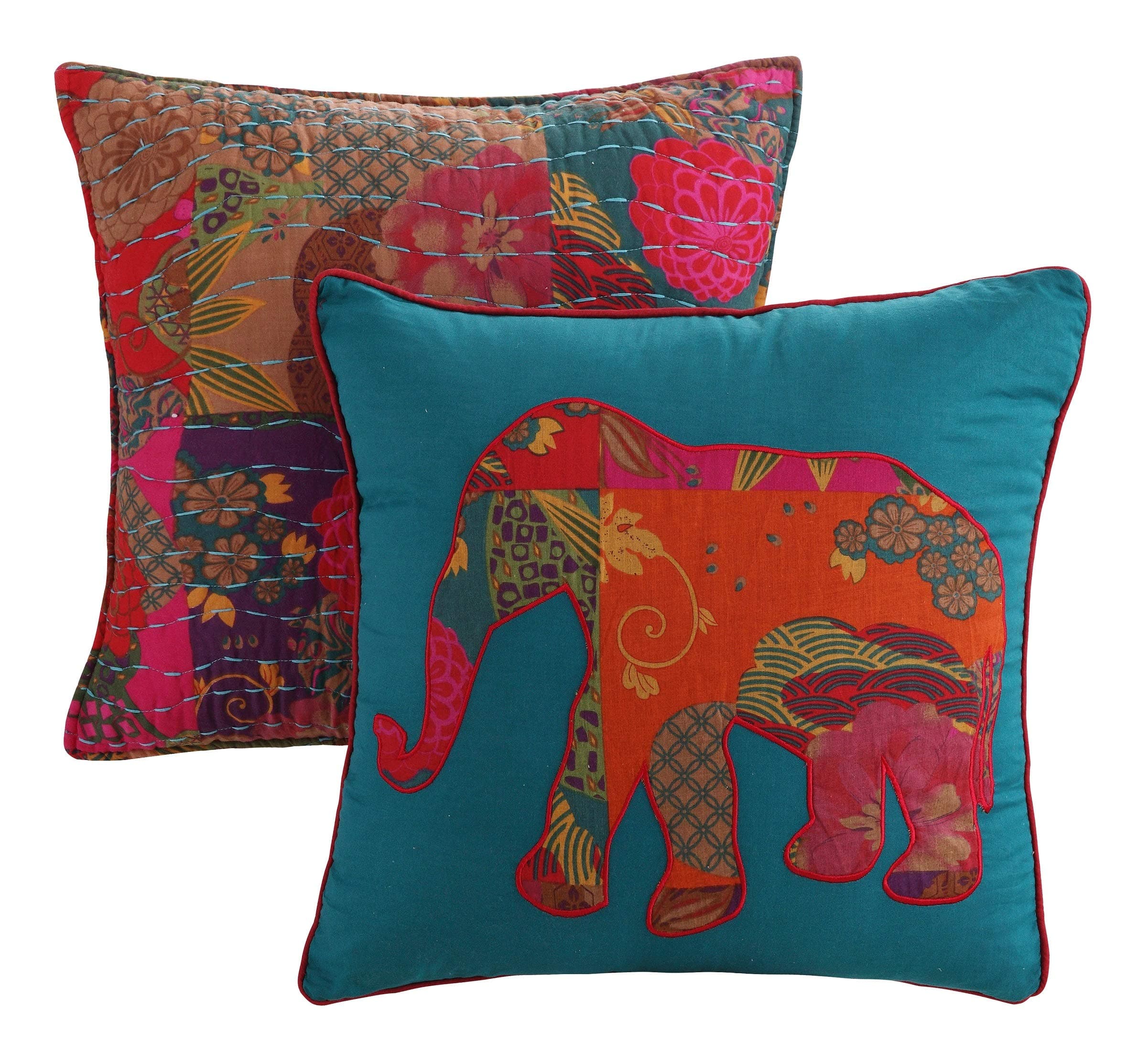 Greenland HomeFashions Jewel Dec. Pillow Pair Accessory-Multi, Multicolor